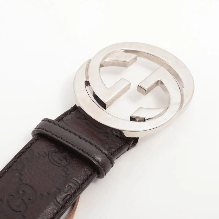 Gucci Interlocking GG Leather Belt Size ONE SIZE - 2 Thumbnail