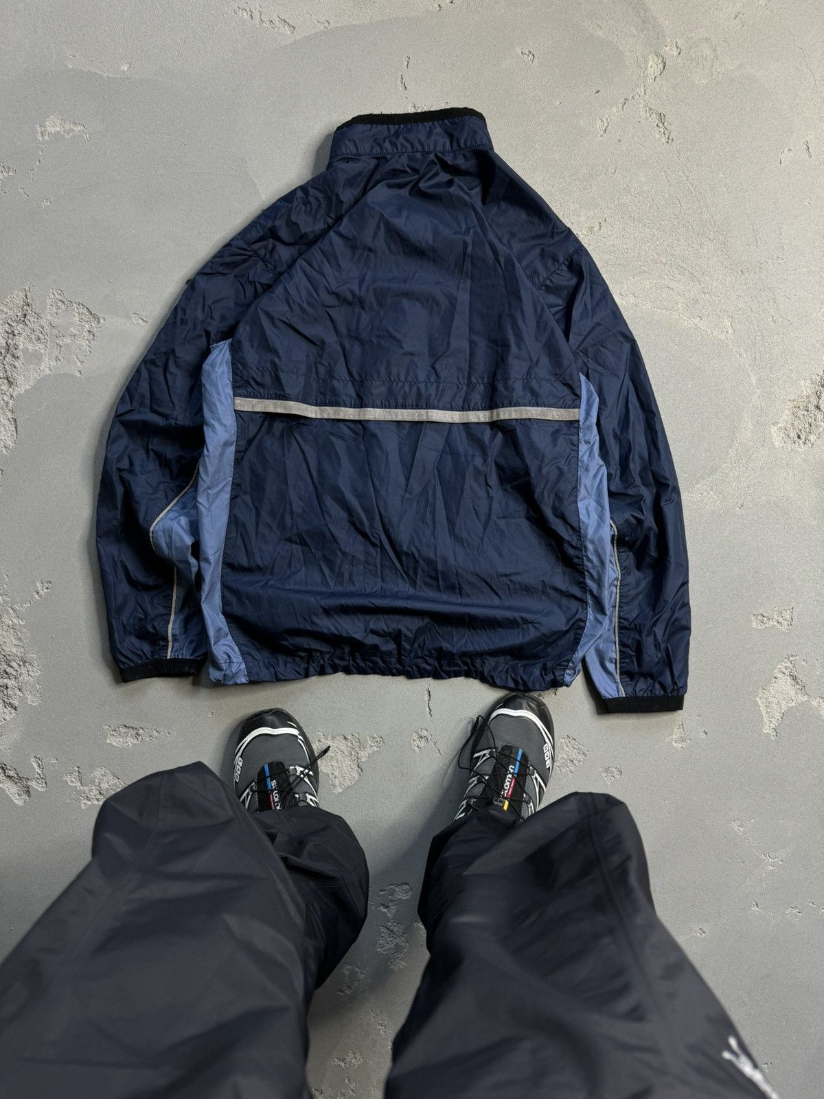 Nike × Vintage Vintage Nike Nylon Track Jacket 00s Logo Swoosh Y2K Size US S / EU 44-46 / 1 - 2 Thumbnail