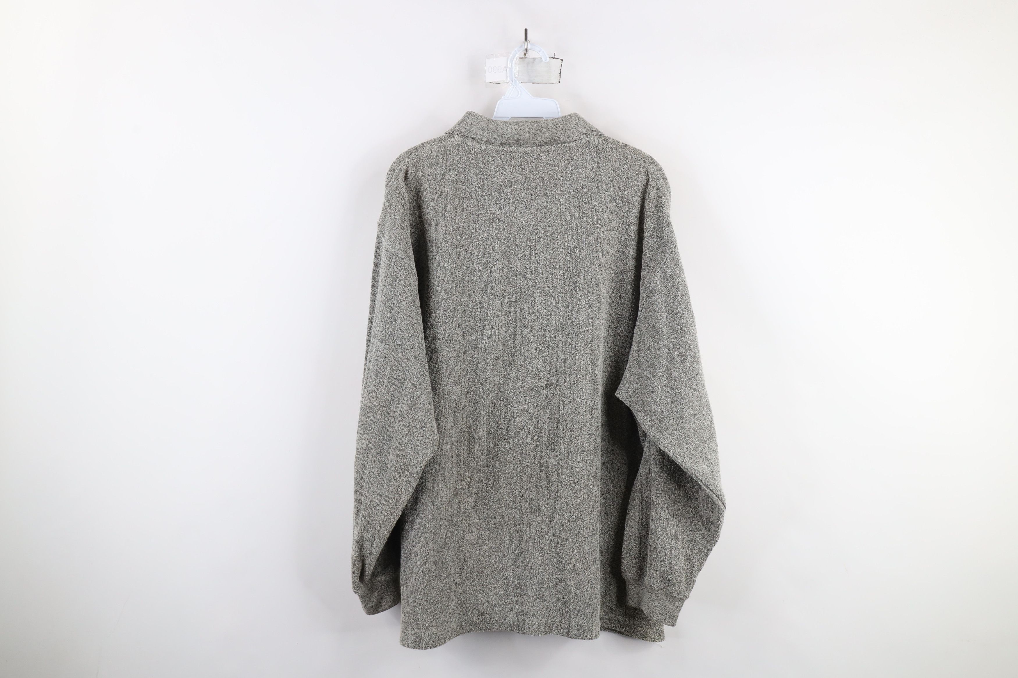 Vintage Vintage 90s Streetwear Cloth Knit Collared Long Sleeve Polo Size US L / EU 52-54 / 3 - 8 Thumbnail
