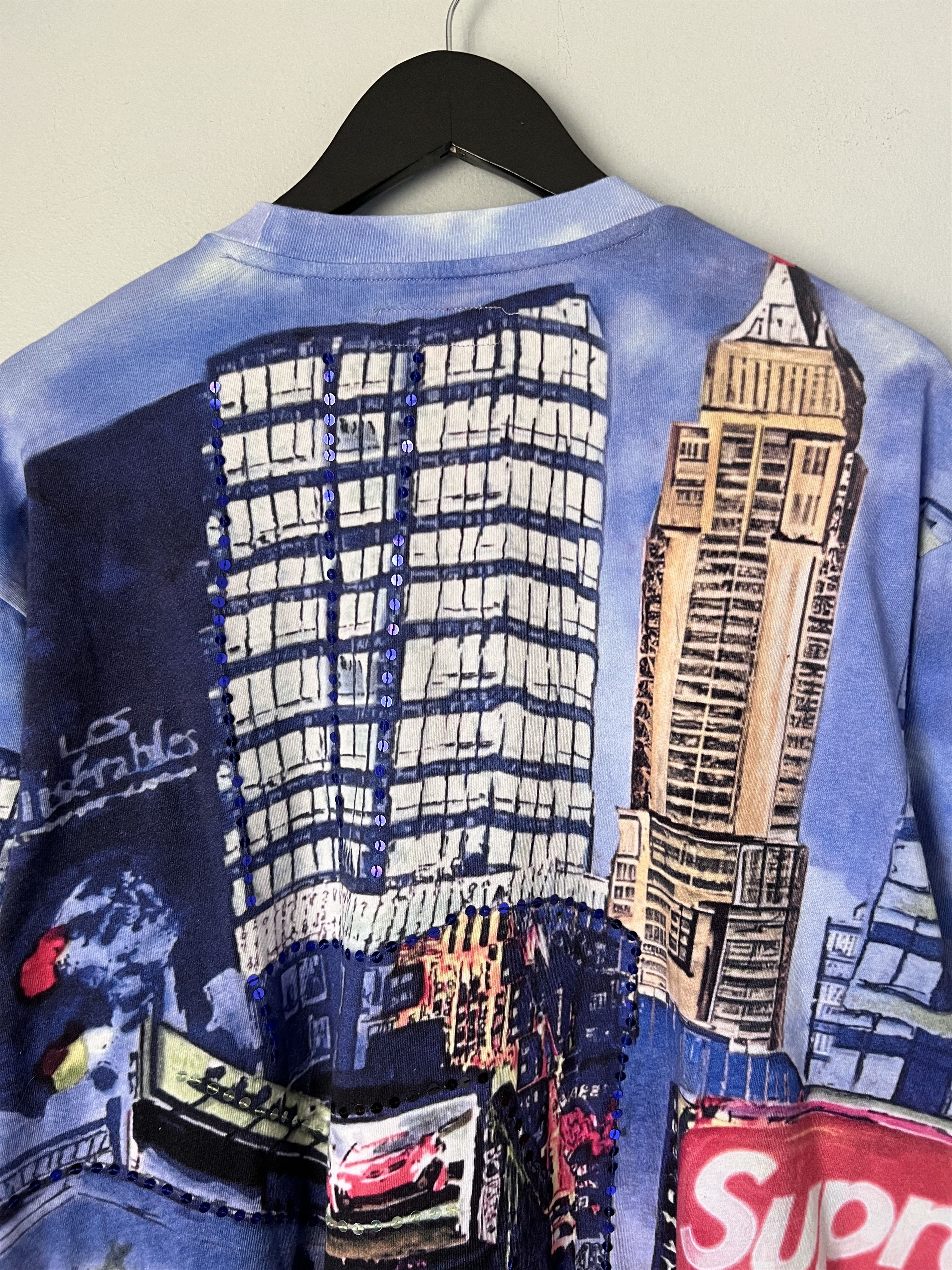 Supreme Supreme Skyline Sequin Long Sleeve Top in Day Blue Size US L / EU 52-54 / 3 - 6 Thumbnail
