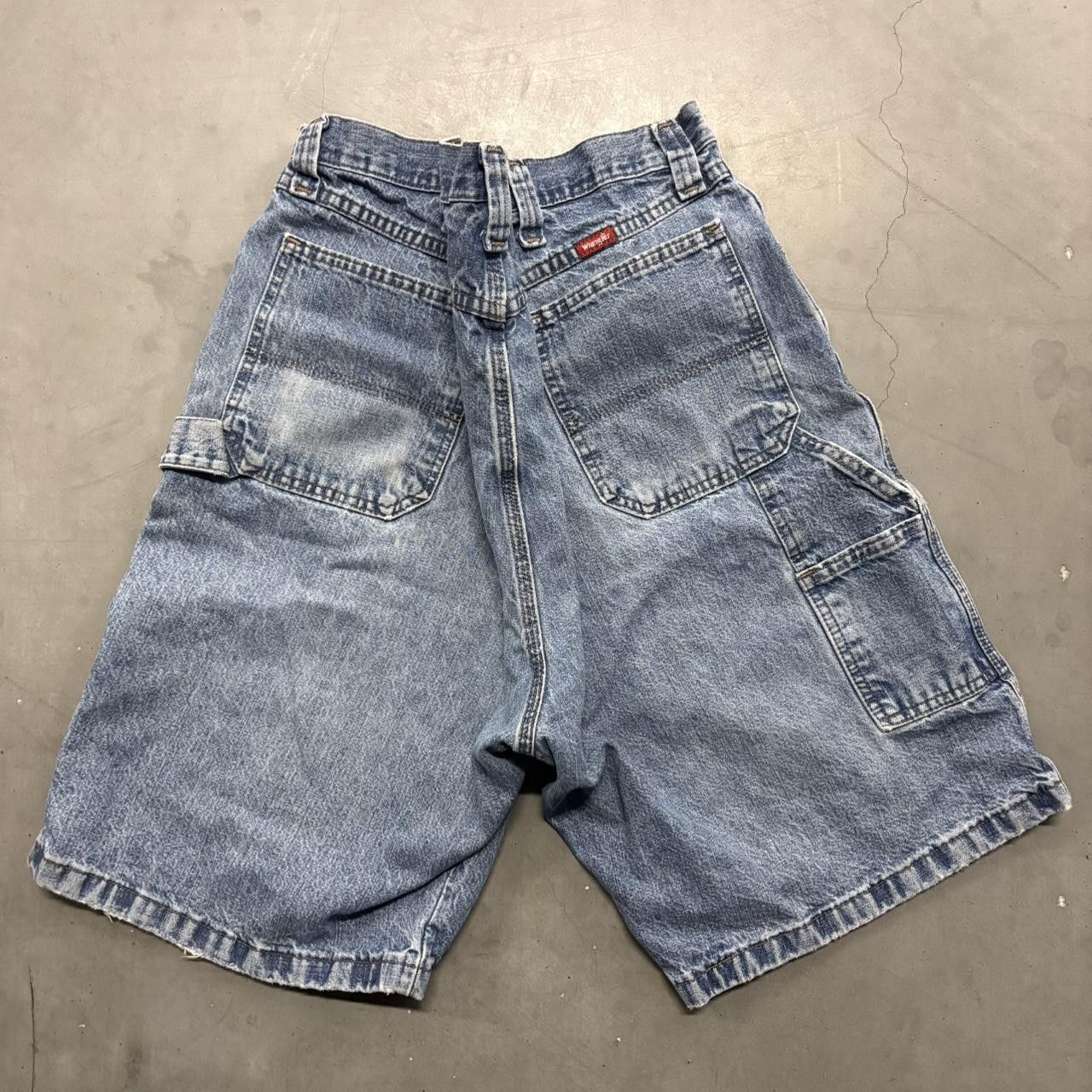 Vintage Crazy Vintage Y2K/2000s Wrangler Streetwear Carpenter Denim Shorts Jorts! Size US 40 / EU 56 - 2 Thumbnail