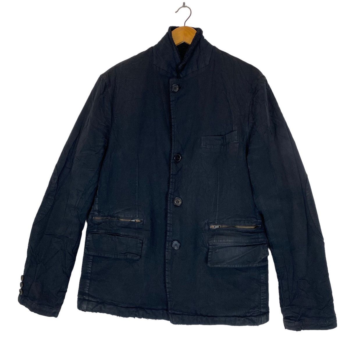 Comme des Garcons Homme Plus ✨AD2005 COMME des GARÇONS HOMME fleece lining faded jacket Size US M / EU 48-50 / 2 - 4 Thumbnail