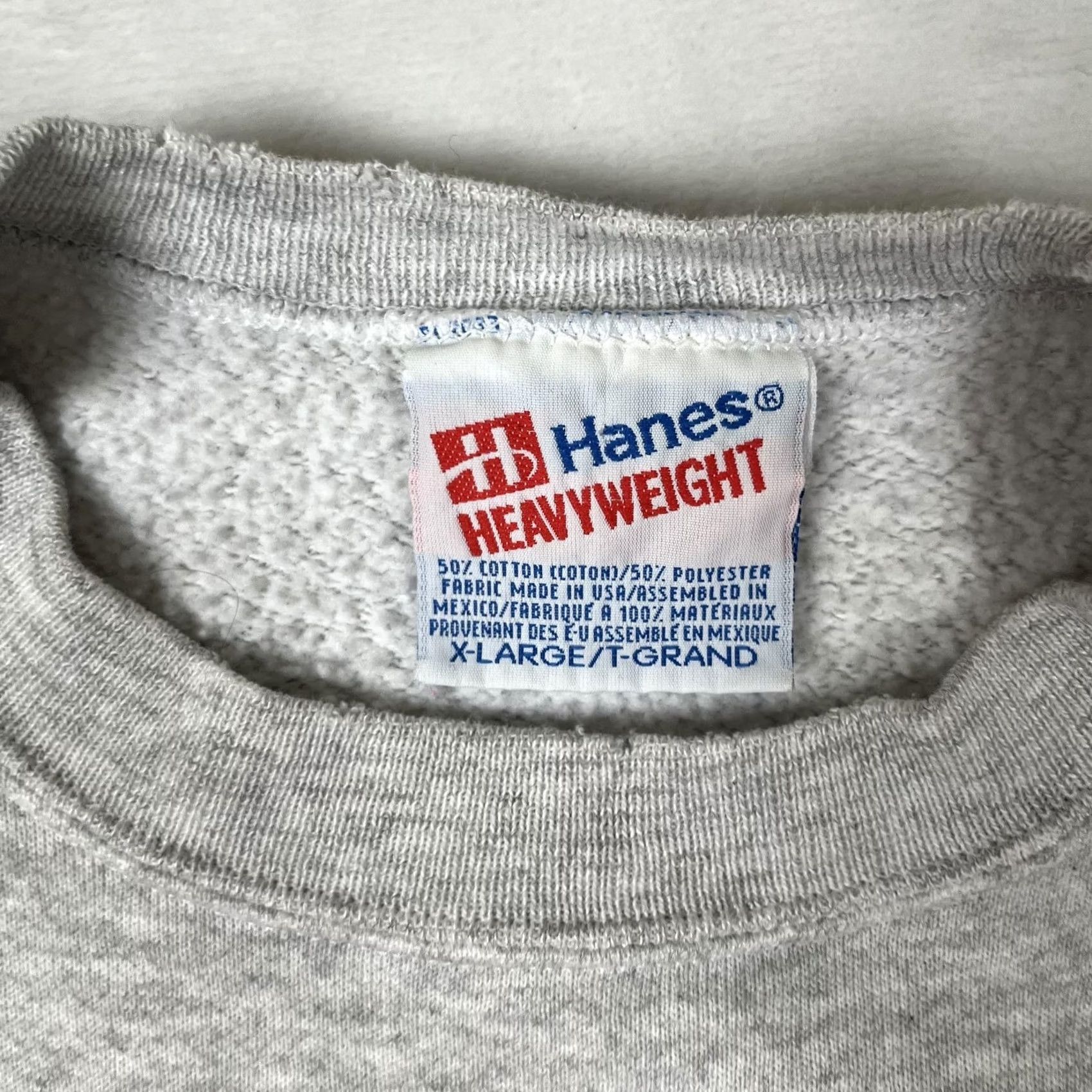 Hanes VINTAGE Hanes Mickey Mouse Sweatshirt Mens XL Gray Heavyweight Fleece 90s Size US XL / EU 56 / 4 - 3 Thumbnail
