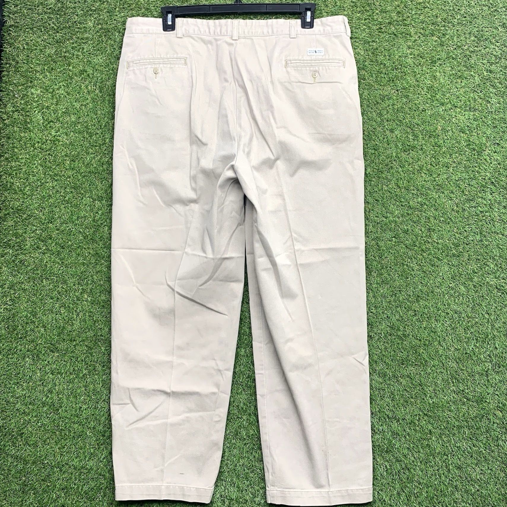 Polo Ralph Lauren Polo Ralph Lauren Mens Pants 40x30 Beige Corduroy Chino Classic Fit Slacks 90s Size US L / EU 52-54 / 3 - 2 Thumbnail