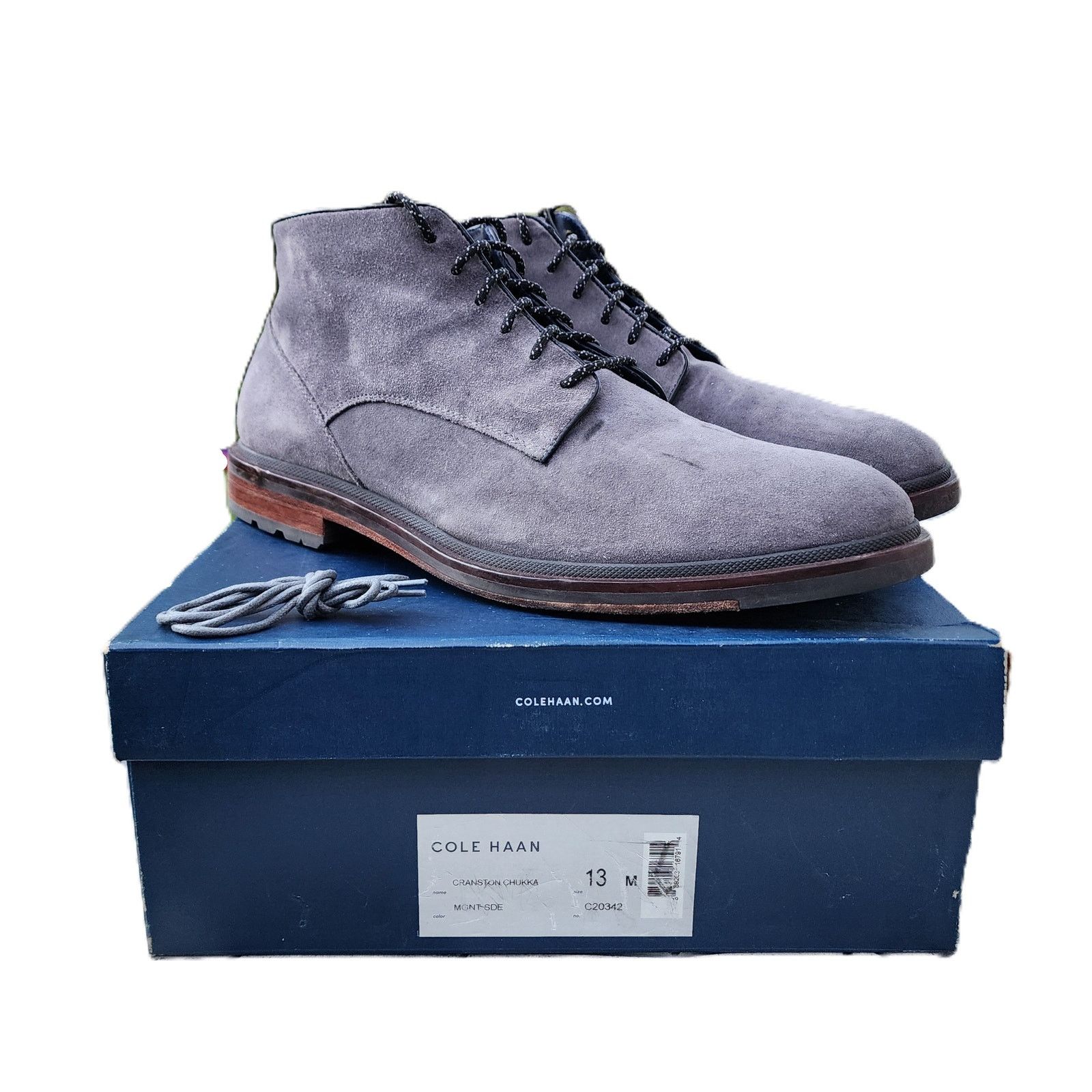 Cole Haan Cole Haan Grey Cranston Suede Chukka Boots 13 Size US 13 / EU 46 - 1 Thumbnail