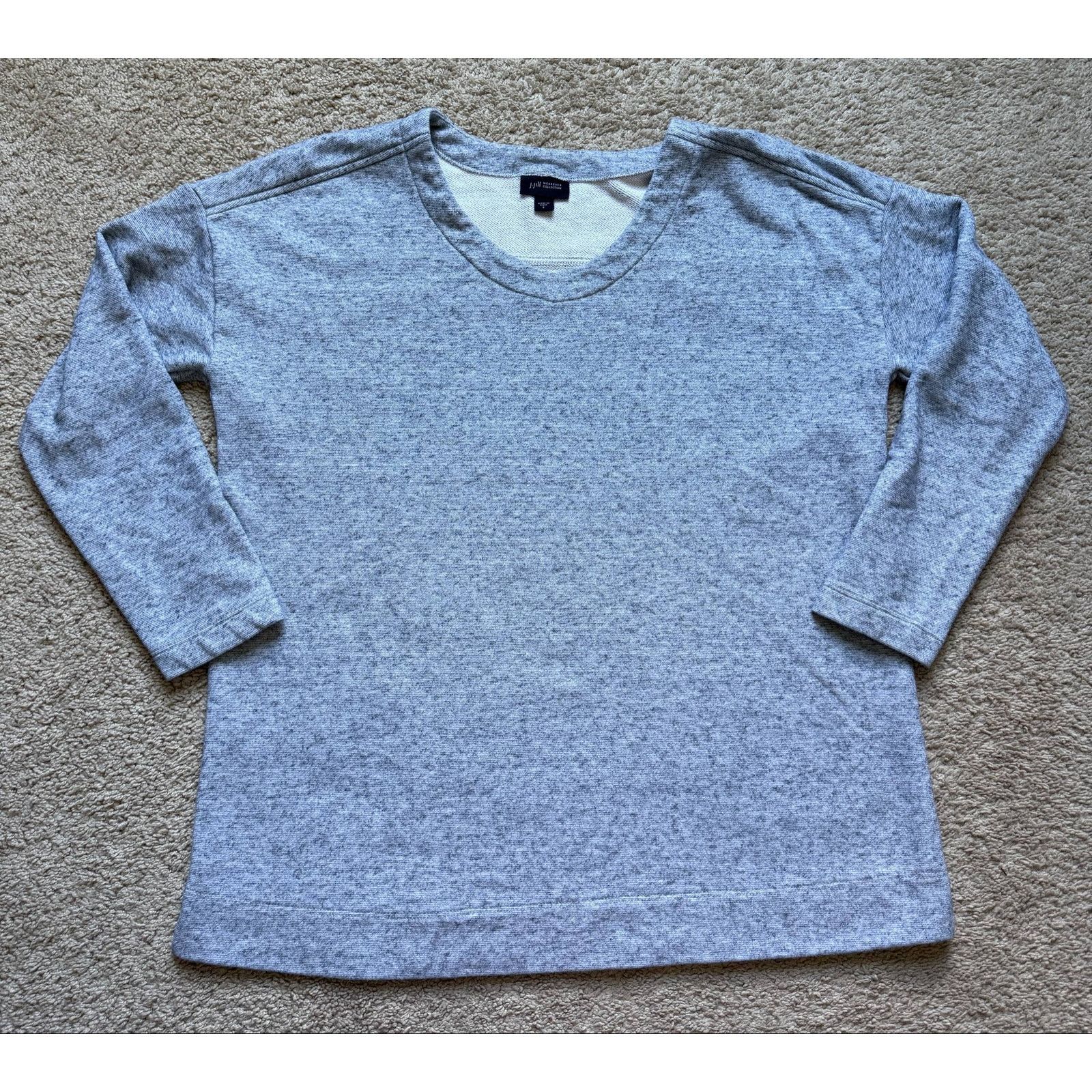 Other J. Jill Wearever Collection Long Sleeve Sweater Gray S Size S / US 4 / IT 40 - 3 Thumbnail