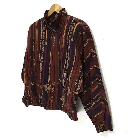 Vintage Vintage INTER NEEDS Monograms Gangster Coogi Style Jacket Size M / US 6-8 / IT 42-44 - 4 Thumbnail