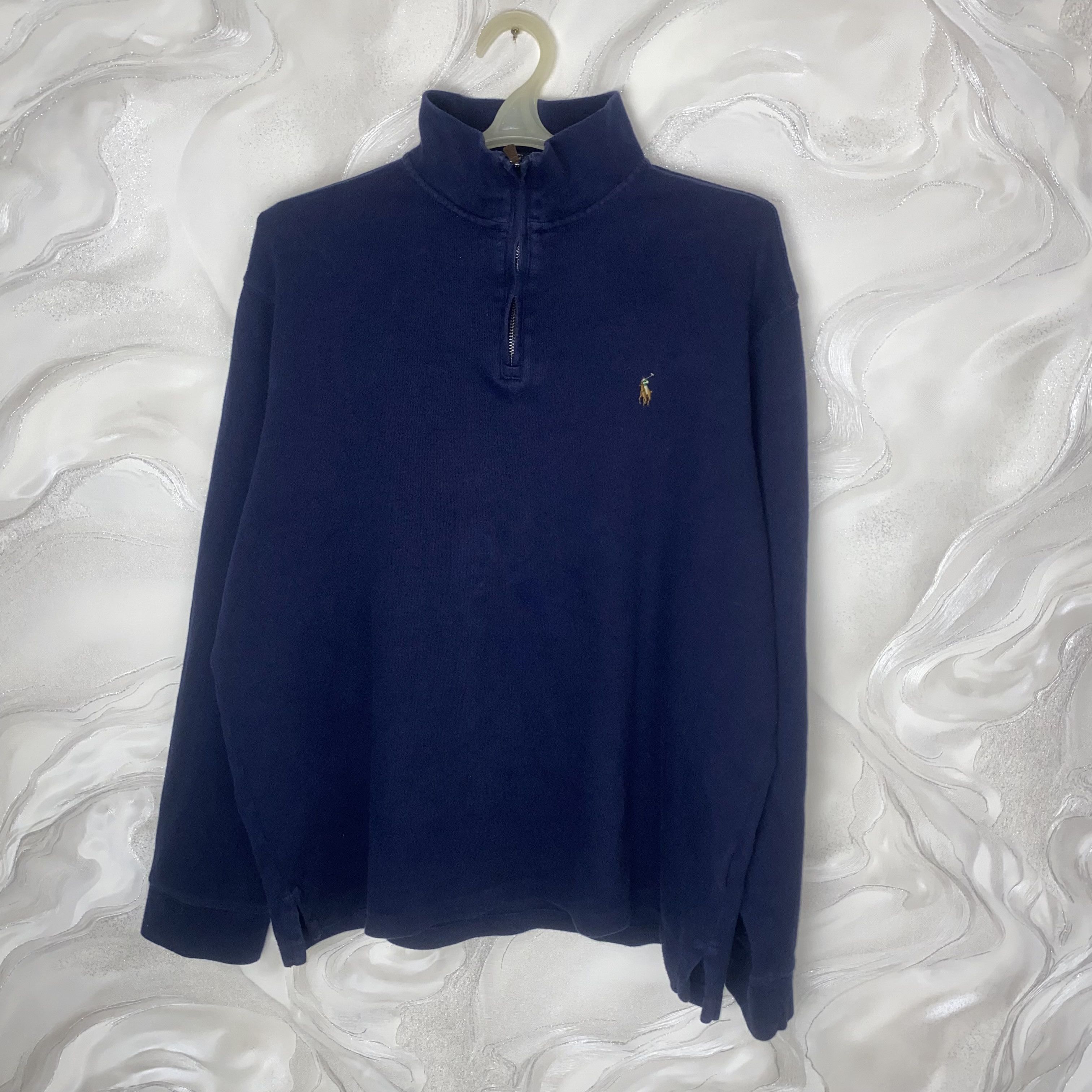 Polo Ralph Lauren Polo Ralph Lauren Blue 1/3 knitted zip sweatshirt L Size Size US L / EU 52-54 / 3 - 2 Thumbnail