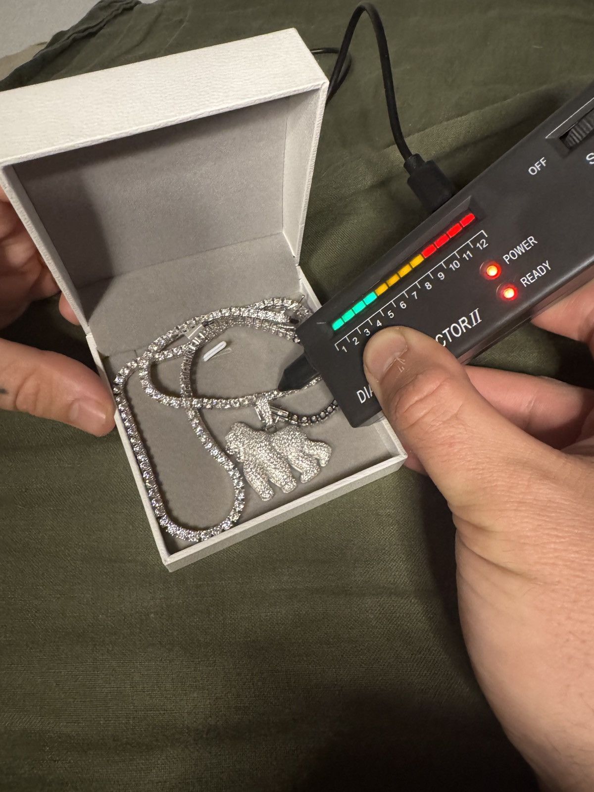 Other Iced out pendant & tennis chain Size ONE SIZE - 2 Thumbnail
