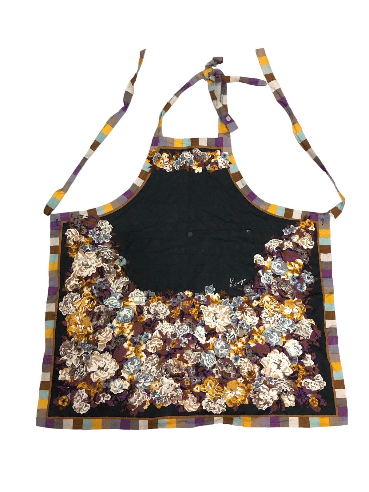Japanese Brand × Kenzo × Vintage Vintage Kenzo Paris Flower Japanese Apron Size ONE SIZE - 1 Thumbnail