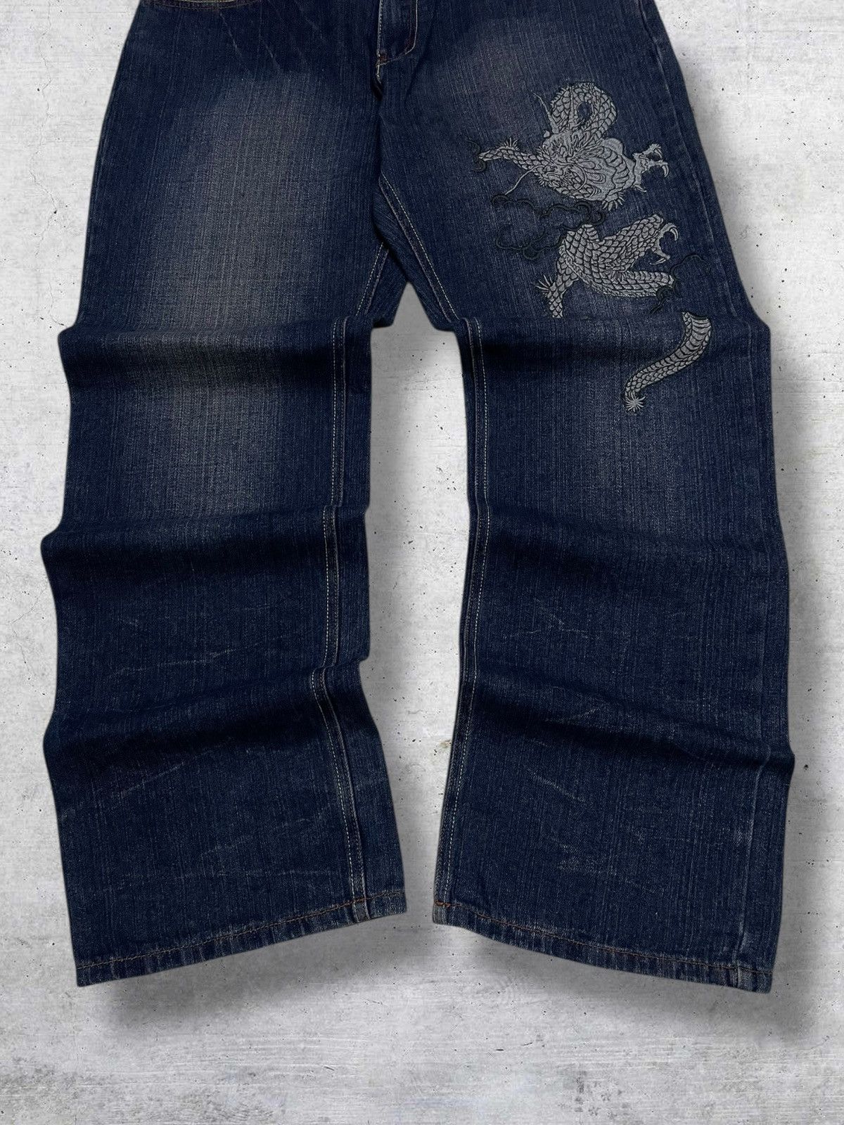 Beauty Beast VINTGE MULTIPOCKET SUKAJAN EMBROIDERED JAPAN INFINITY DENIM Size US 34 / EU 50 - 9 Thumbnail