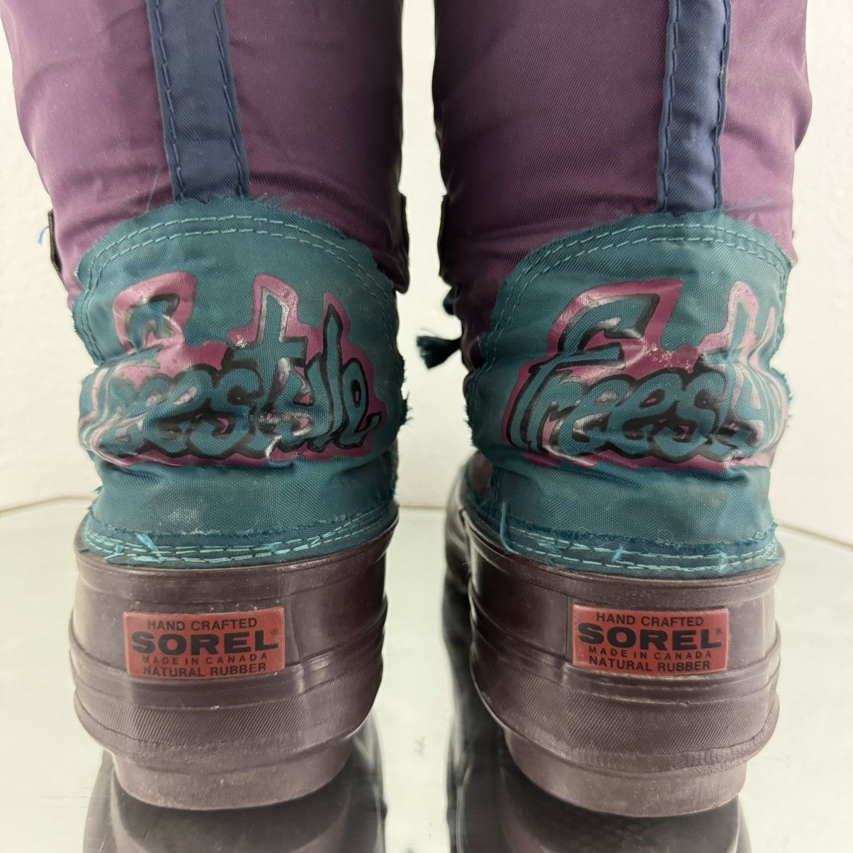 SOREL SOREL Vintage Purple Teal Freestyle Retro Kaufman Snow Boots Size US 9 / IT 39 - 5 Thumbnail