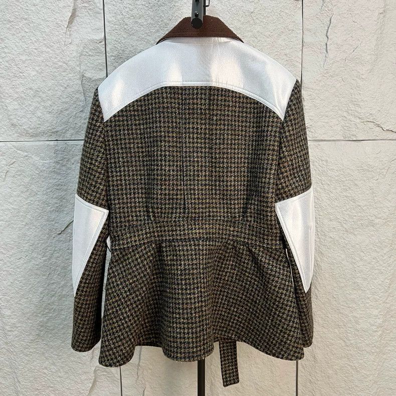 Louis Vuitton Louis Vuitton Grey houndstooth lapel woolen jacket Size XS / US 0-2 / IT 36-38 - 2 Thumbnail