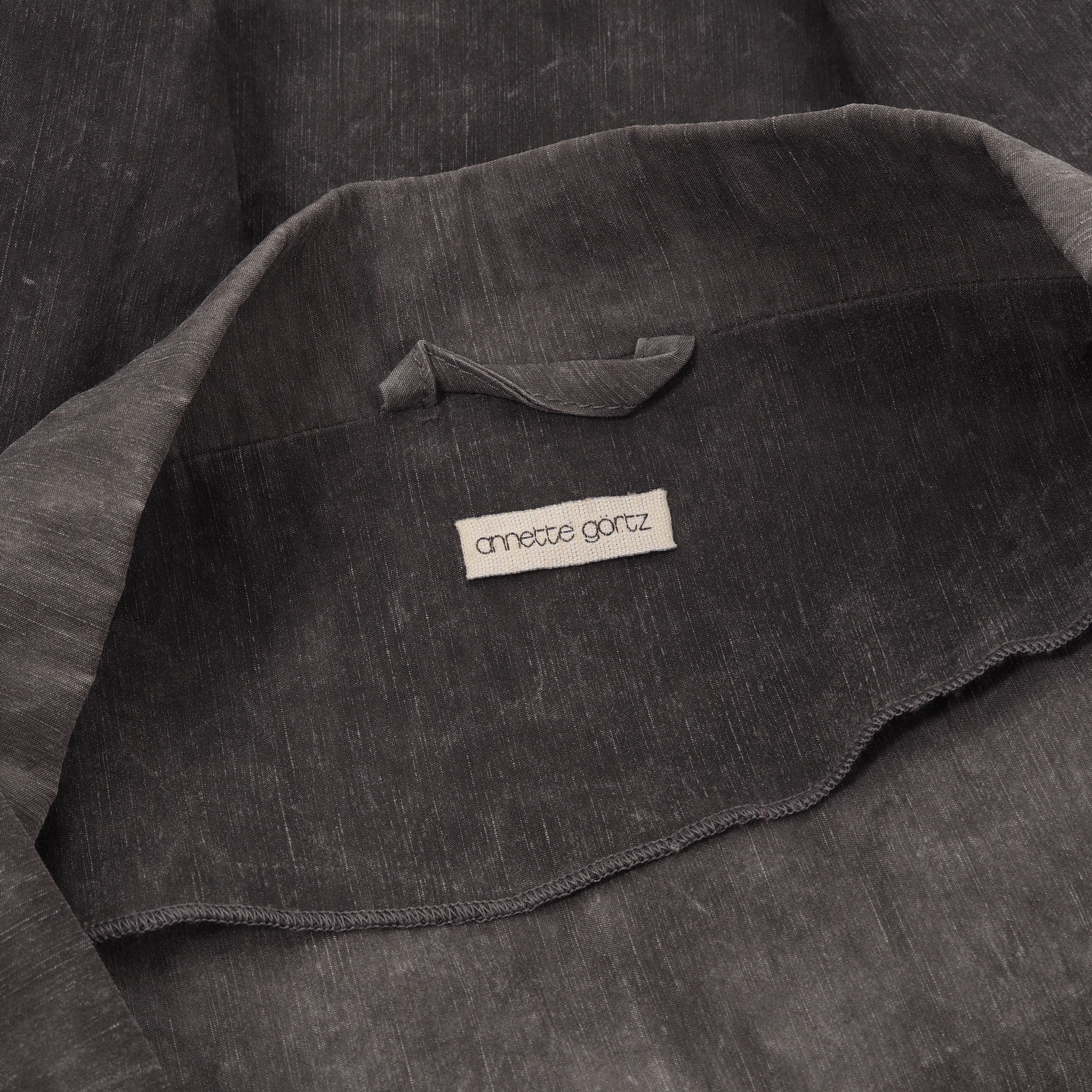 Annette Gortz Annette Gortz Gray Linen Short Zip Lightweight Jacket Size XS / US 0-2 / IT 36-38 - 3 Thumbnail