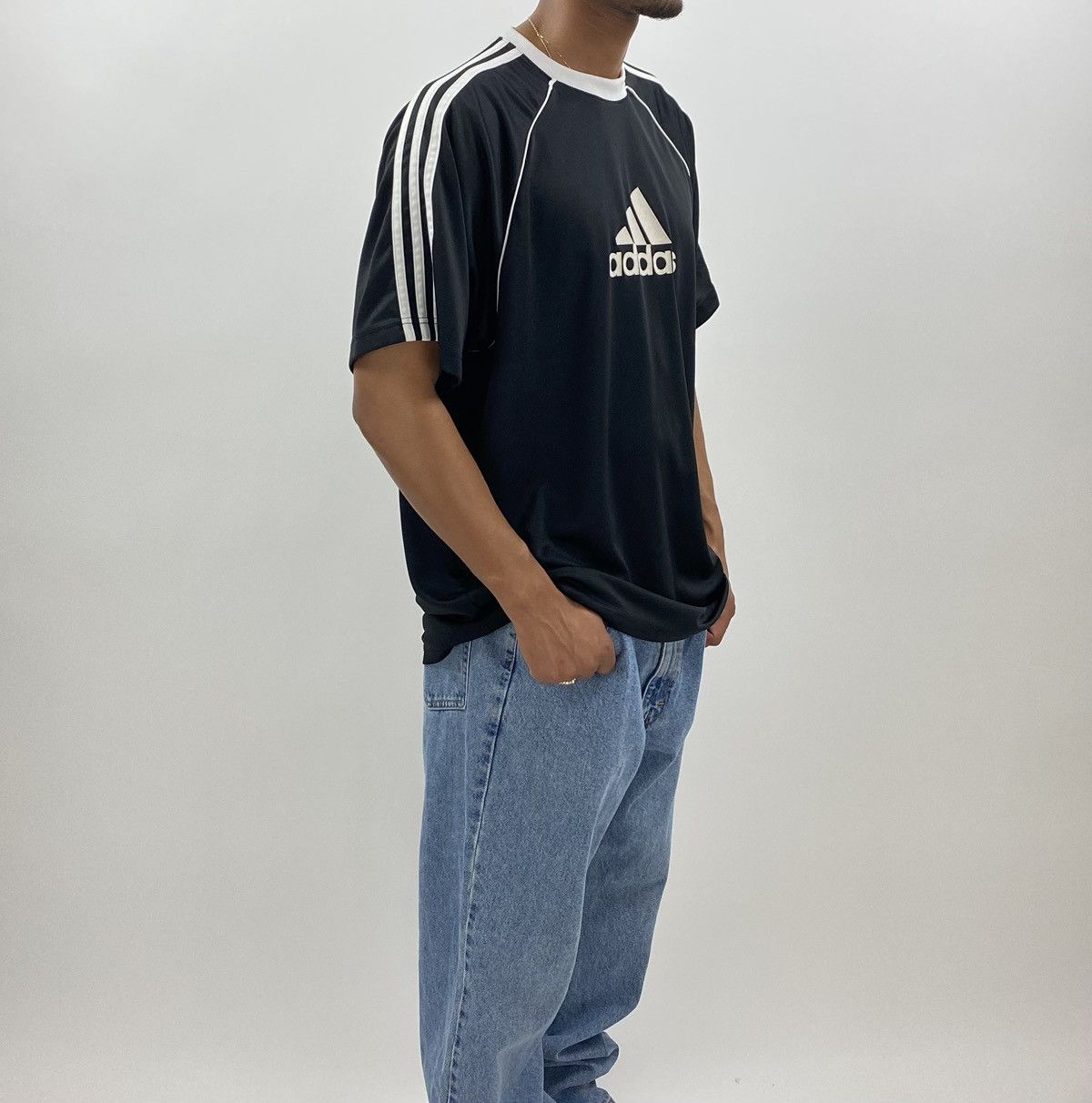 Adidas × Vintage vintage Y2K ADIDAS Soccer Spellout jersey t-shirt Size US XL / EU 56 / 4 - 6 Thumbnail