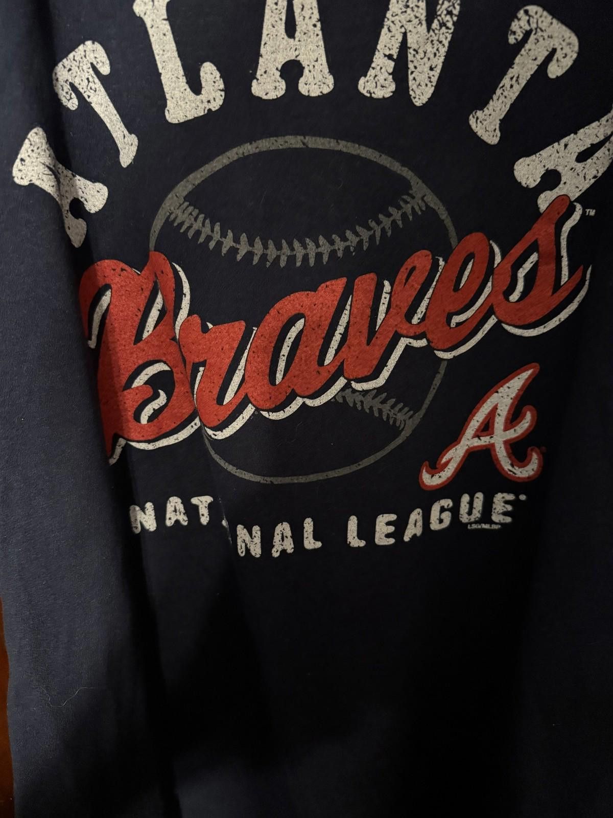 The Unbranded Brand Atlanta Braves Short Sleeve T-Shirt Men's Sz XL Blue Size ONE SIZE - 3 Thumbnail