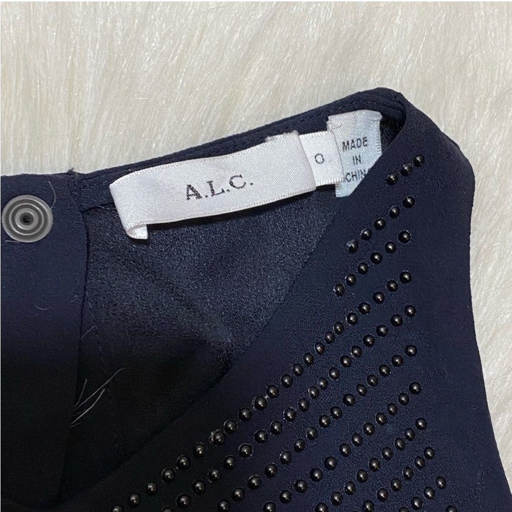 A.L.C. A.L.C. Black Brenner Tank Studded Top/Cami Tank Size XS / US 0-2 / IT 36-38 - 4 Thumbnail