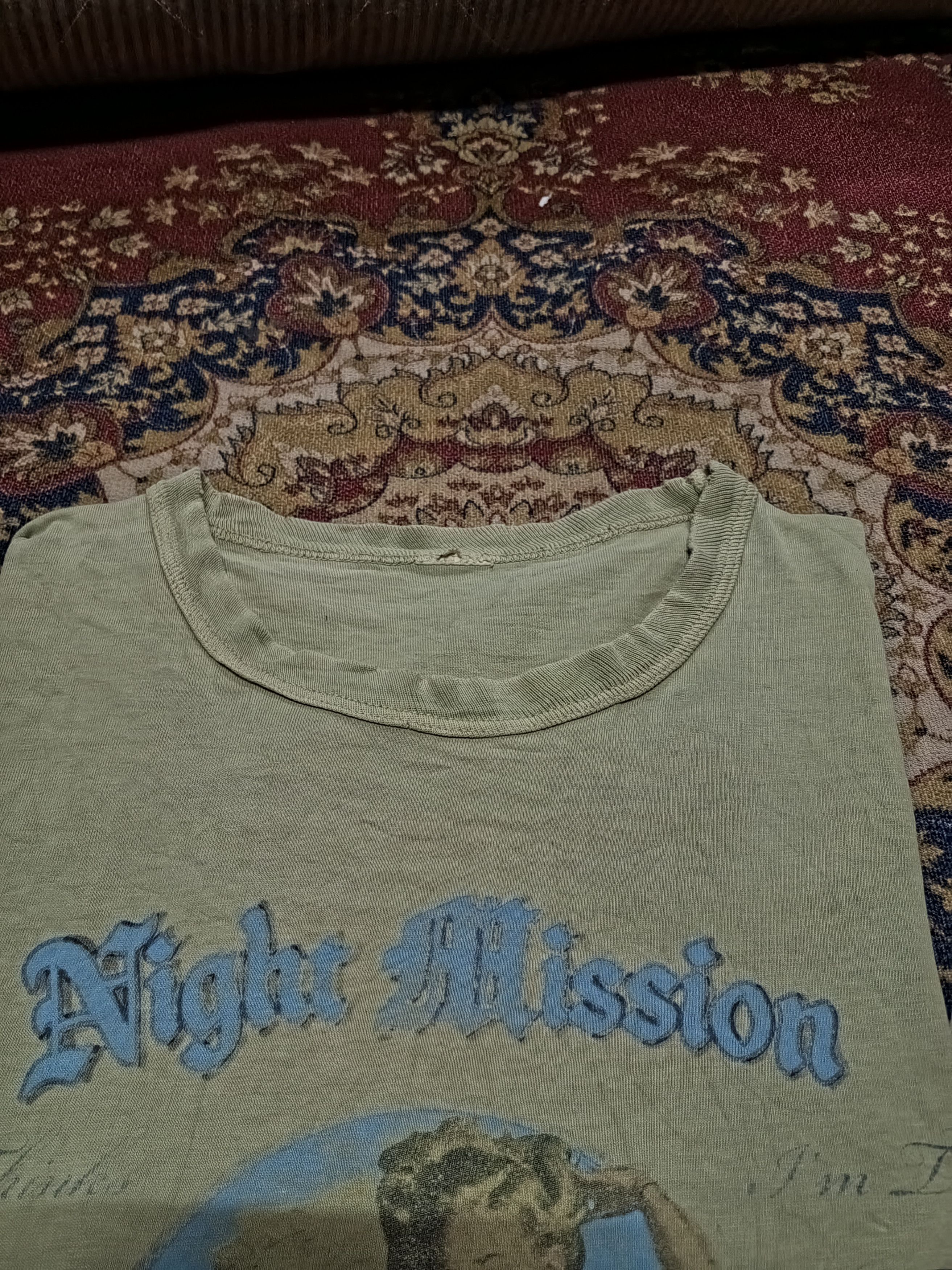 Buzz Rickson's 💥VERY RARE ITEM💥Night mission ©Gil Elvgren USAAF Green Size US M / EU 48-50 / 2 - 6 Thumbnail