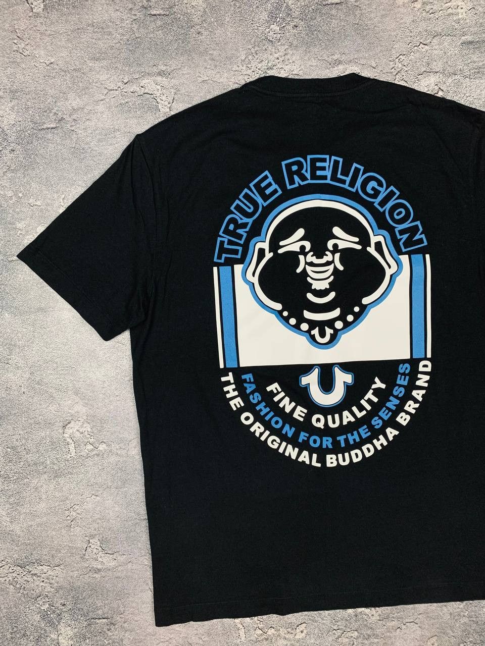 True Religion True Religion Black Tee XL Buddha Logo Large Back Graphic Size US XL / EU 56 / 4 - 9 Thumbnail