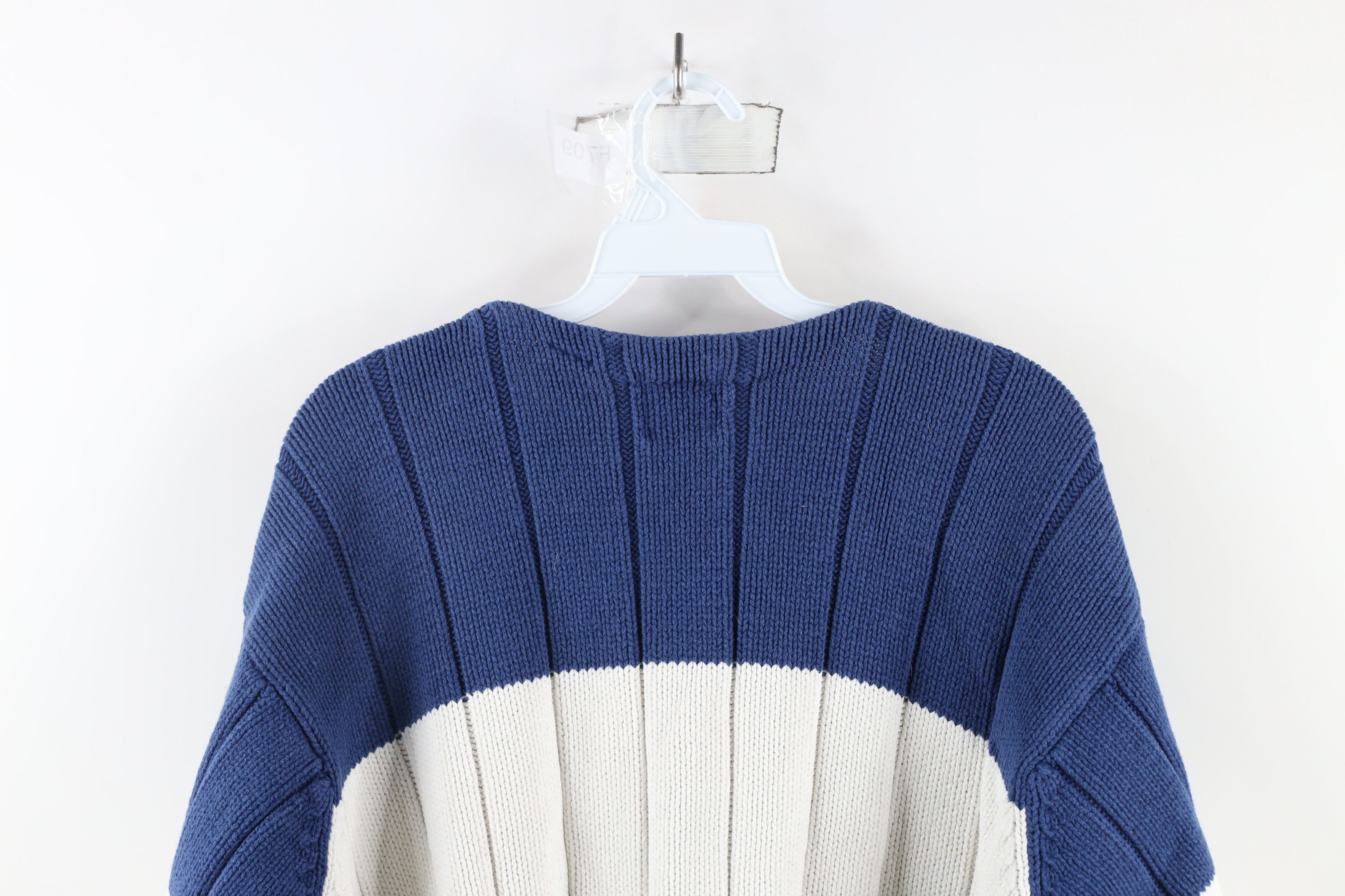 Gap × Vintage Vintage 90s Gap Heavyweight Ribbed Knit Sweater Cotton Size L / US 10 / IT 46 - 6 Thumbnail
