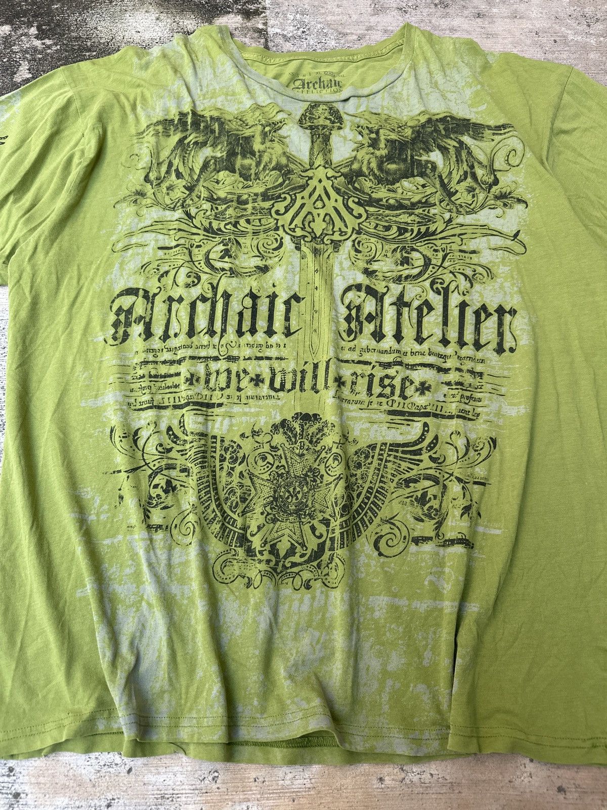Affliction Y2k 2000s tribal grunge archiac affliction aop T-Shirt Size US XXL / EU 58 / 5 - 2 Thumbnail