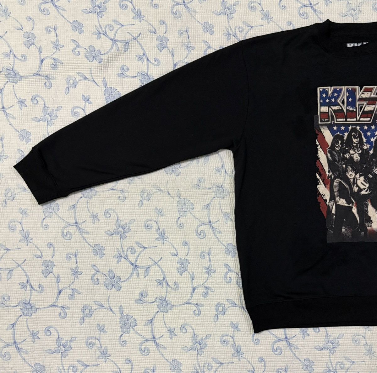 KISS Kiss Band American Flag Sweatshirt Size US L / EU 52-54 / 3 - 2 Thumbnail