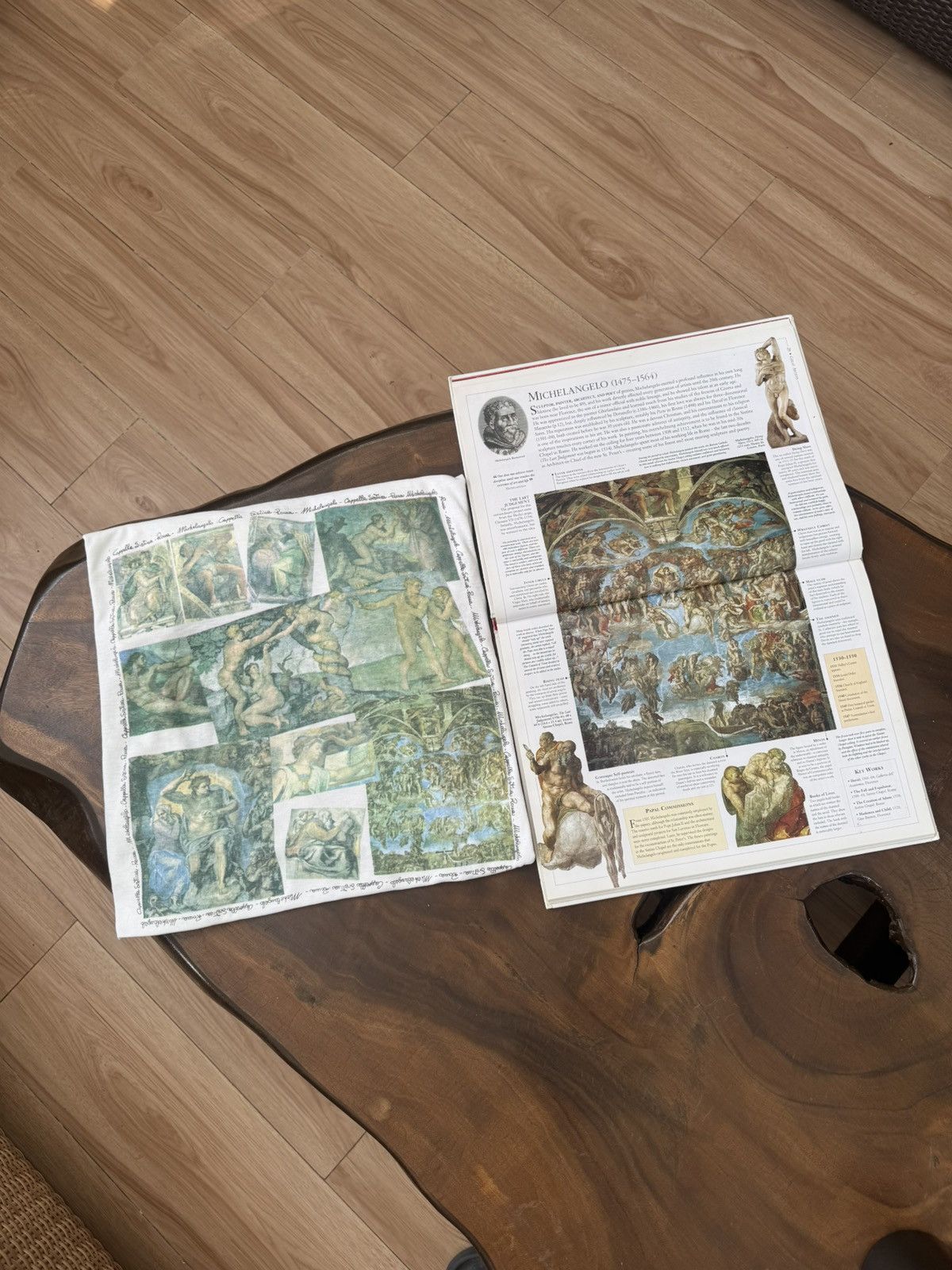 Vintage 90’s ARTWORK BY “ MICHELANGELO “ , 1475-1564 Size US XXL / EU 58 / 5 - 4 Thumbnail