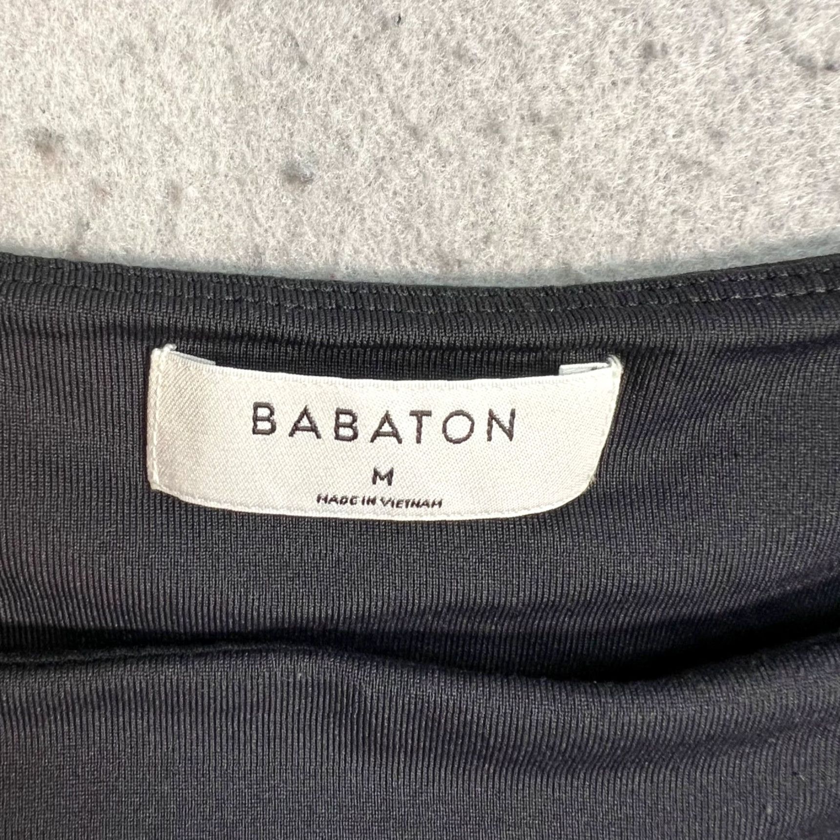 Vintage Babaton Bodysuit Womens Size Medium Black Square Neck Nylon Elastane Blend Shirt? Size M / US 6-8 / IT 42-44 - 3 Thumbnail