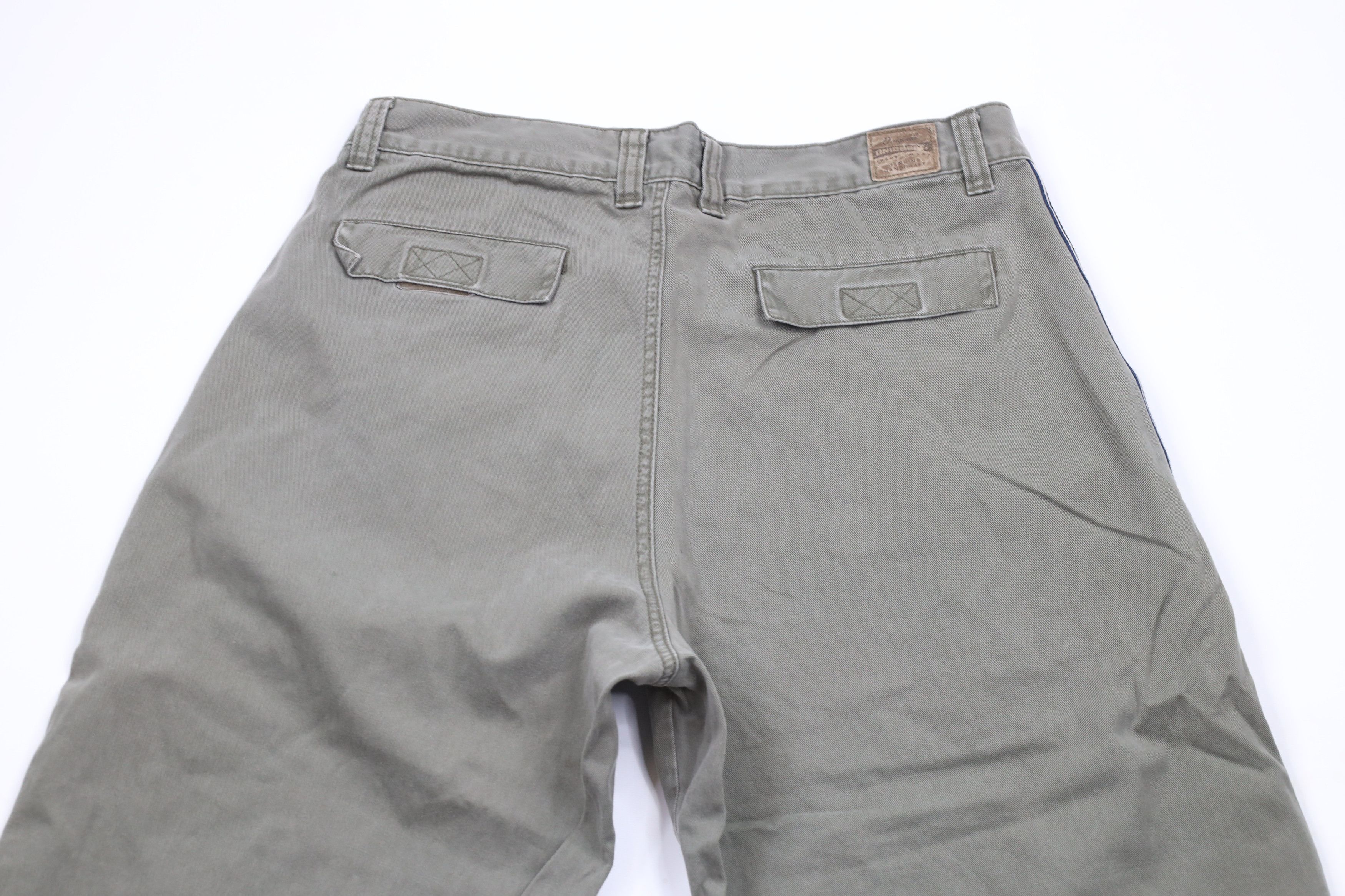Vintage Vintage 90s Streetwear Baggy Wide Leg Pants Cotton Green Size US 34 / EU 50 - 11 Thumbnail
