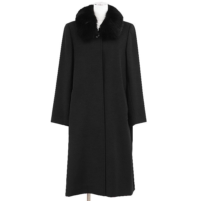 Other Balmain Pashmina Fox Fur Long Coat Natural Material Outerwear DUTY FREE for USA