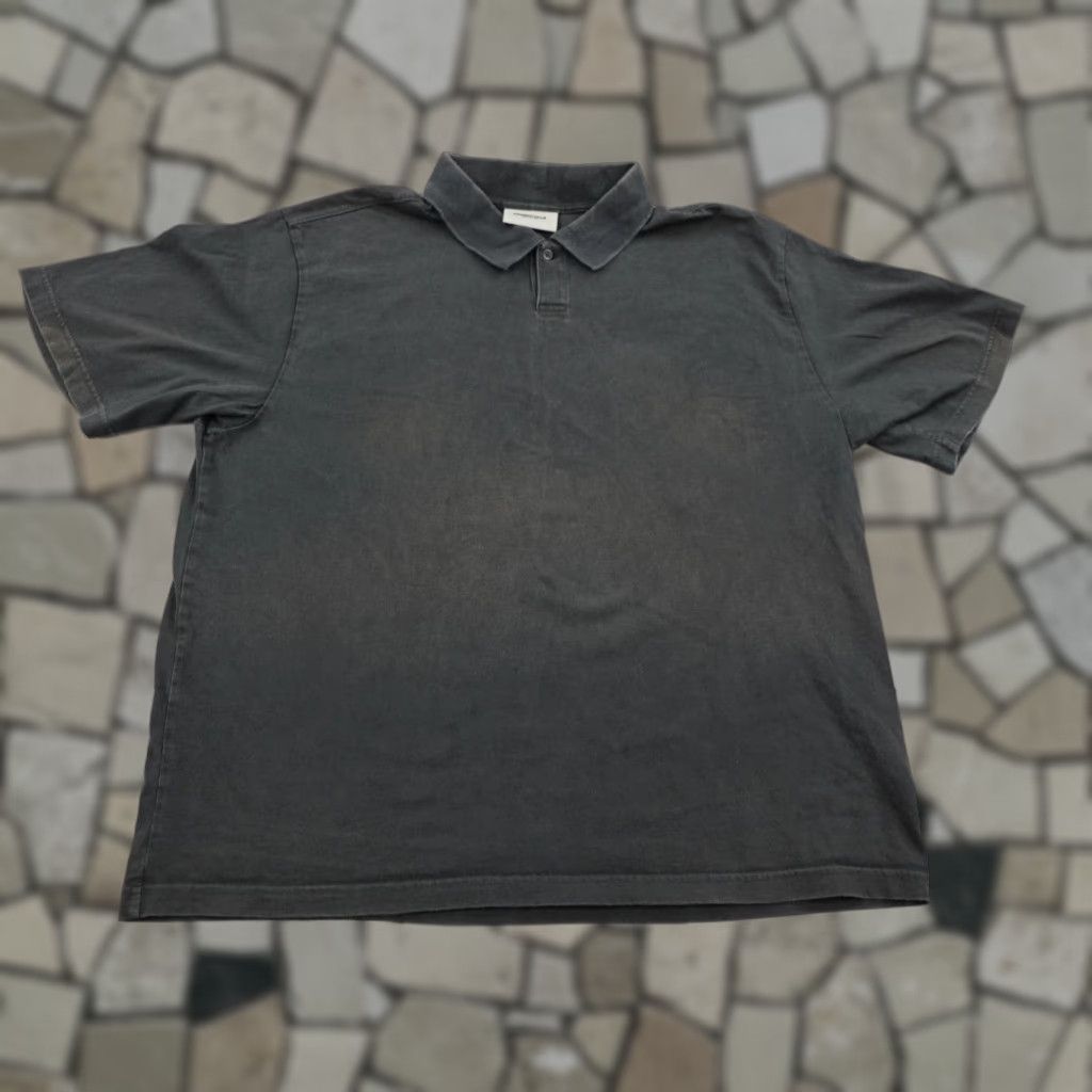 Essentials VINTAGE ESSENTIALS FEAR OF GOD Polo Shirt Men Large Black Short Sleeve Regular Cotton Solid 100% Collared Mens Size US L / EU 52-54 / 3 - 1 Thumbnail