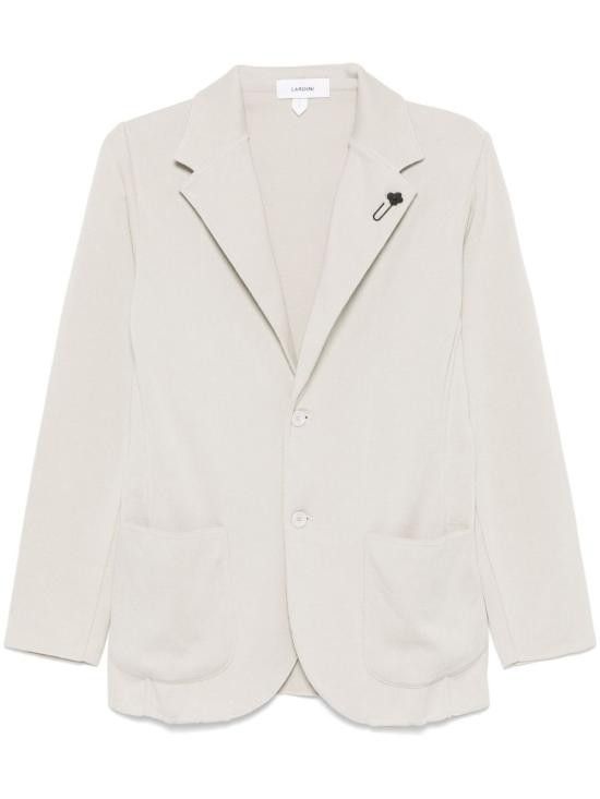 Lardini LARDINI Men Jacket ESLJM56 ES64000910 Beige Size US L / EU 52-54 / 3 - 1 Thumbnail