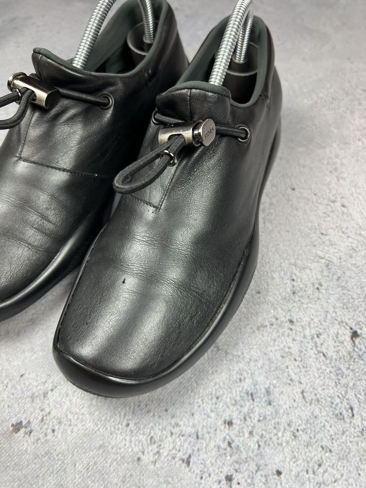 Prada Vintage Prada Strap red tab leather loafers Size US 6 / IT 36 - 7 Thumbnail