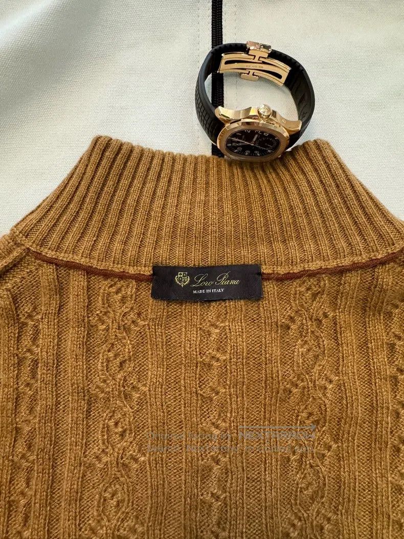 Loro Piana Loro Piana Cashmere Sweater, Camel Color, Classic Style Size US L / EU 52-54 / 3 - 7 Thumbnail