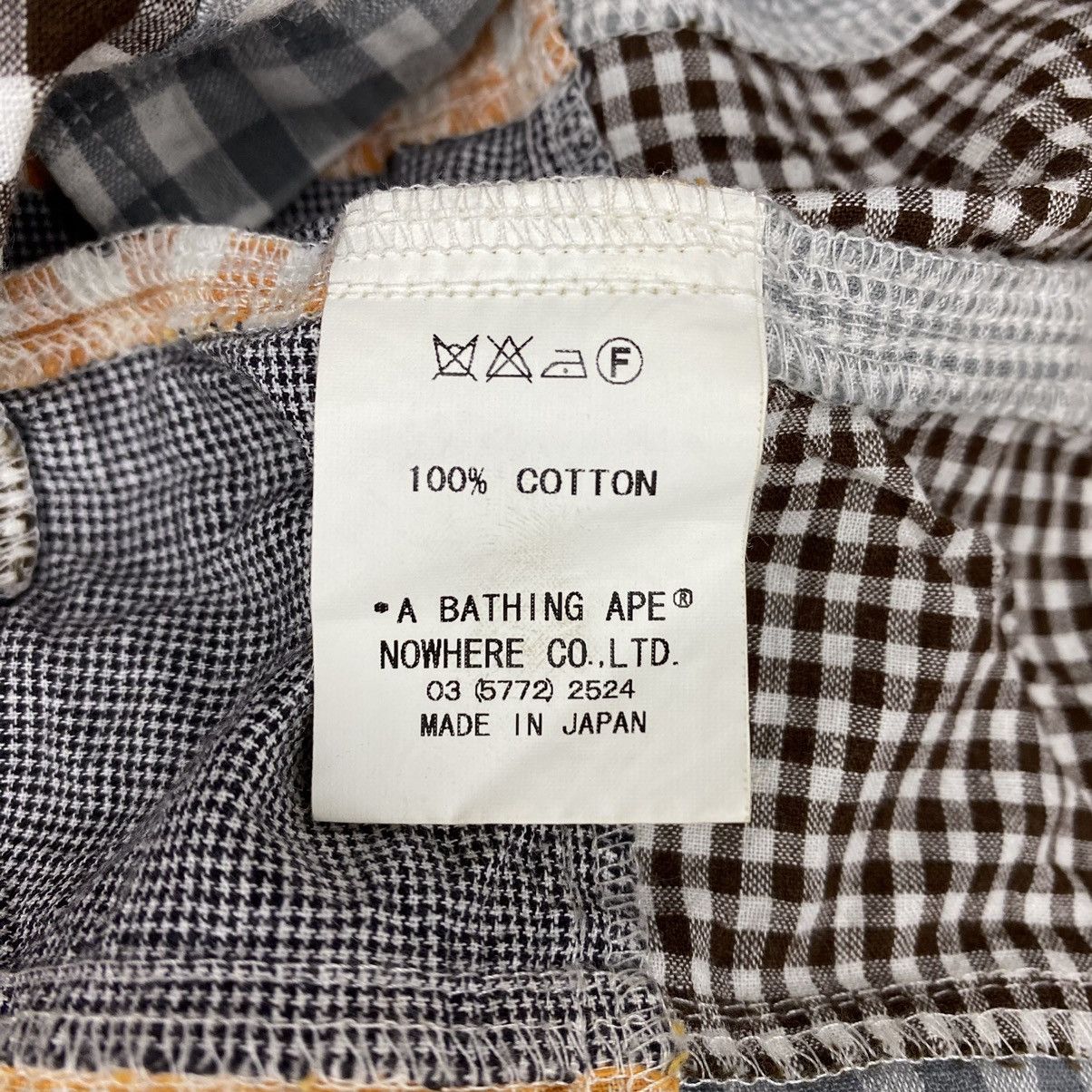Bape Baby Milo Patchwork Button Down Size L / US 10 / IT 46 - 10 Thumbnail