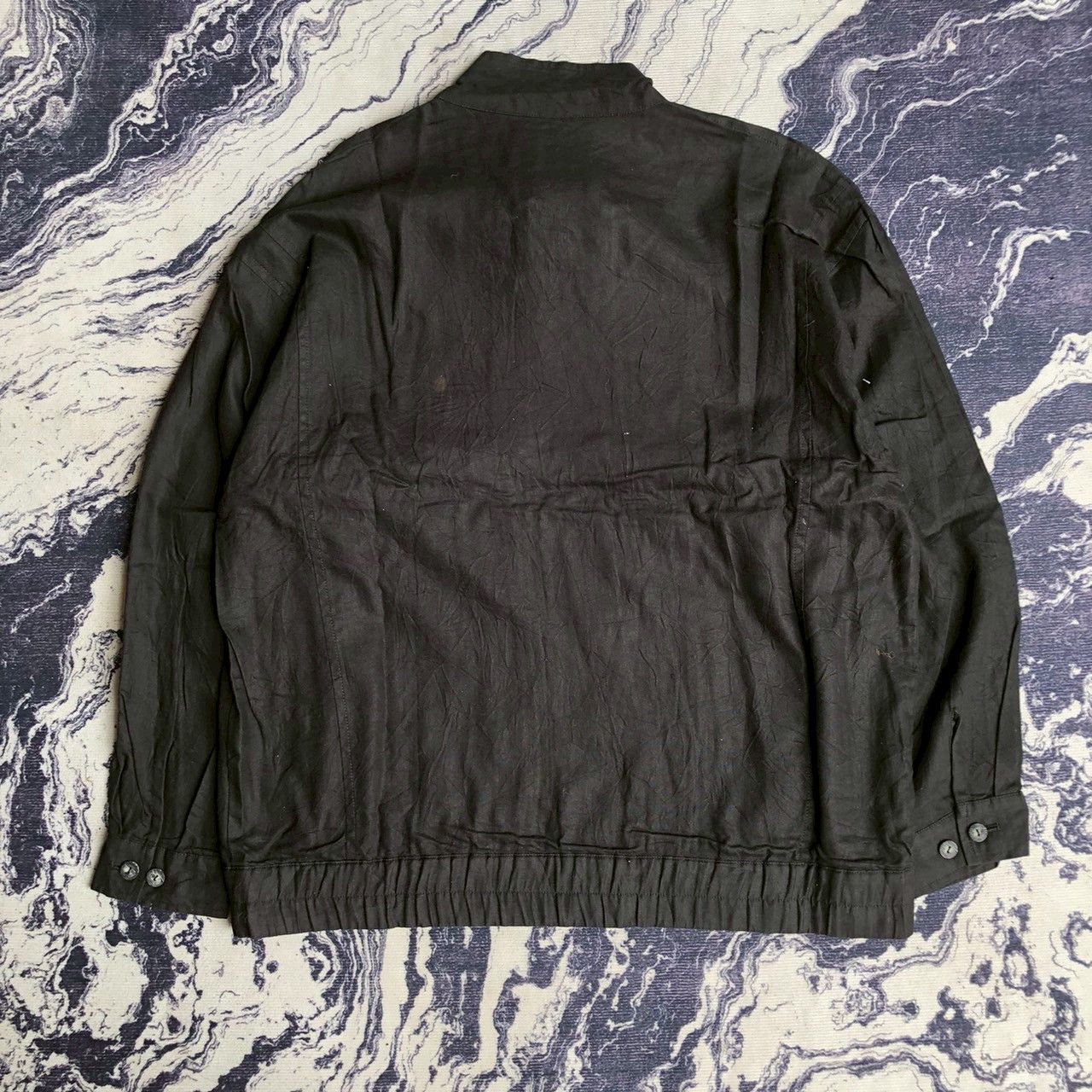 Pierre Balmain Vintage 90s Pierre Balmain Black Minimal Zip Jacket Size US L / EU 52-54 / 3 - 3 Thumbnail