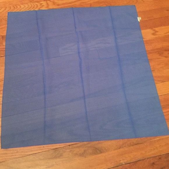 Vintage Vintage Blue Transparent Scarf Size ONE SIZE - 1 Thumbnail