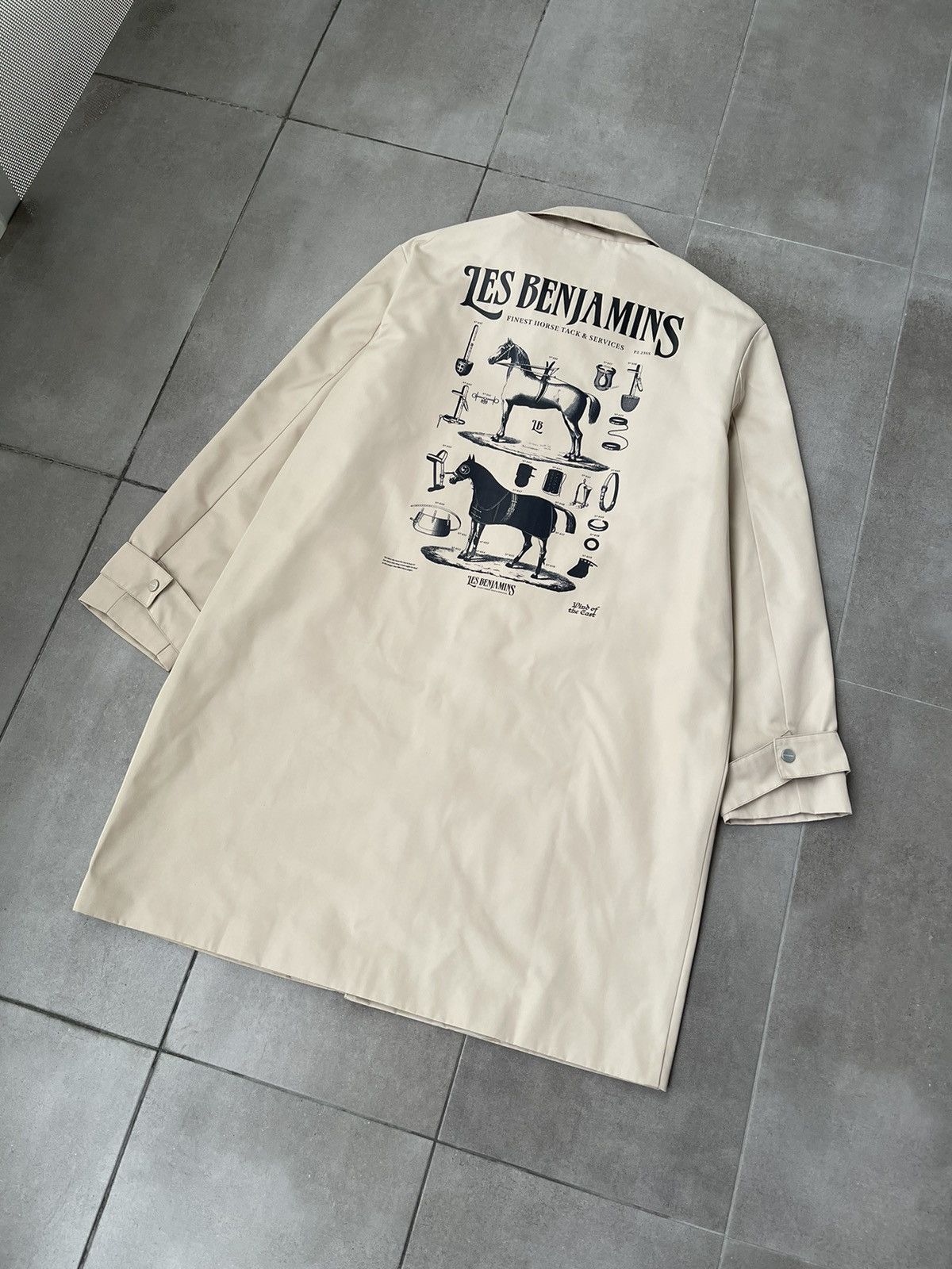 Les Benjamins !DS! SS23 Les Benjamins Horse Logo Beige Coat Size US M / EU 48-50 / 2 - 16 Thumbnail