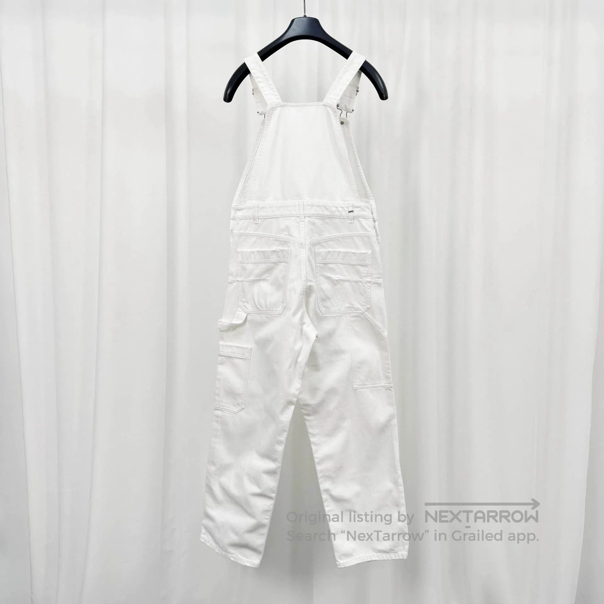 Dior Dior Embroidered White Denim Overalls For Women. Size US 34 / EU 50 - 2 Thumbnail
