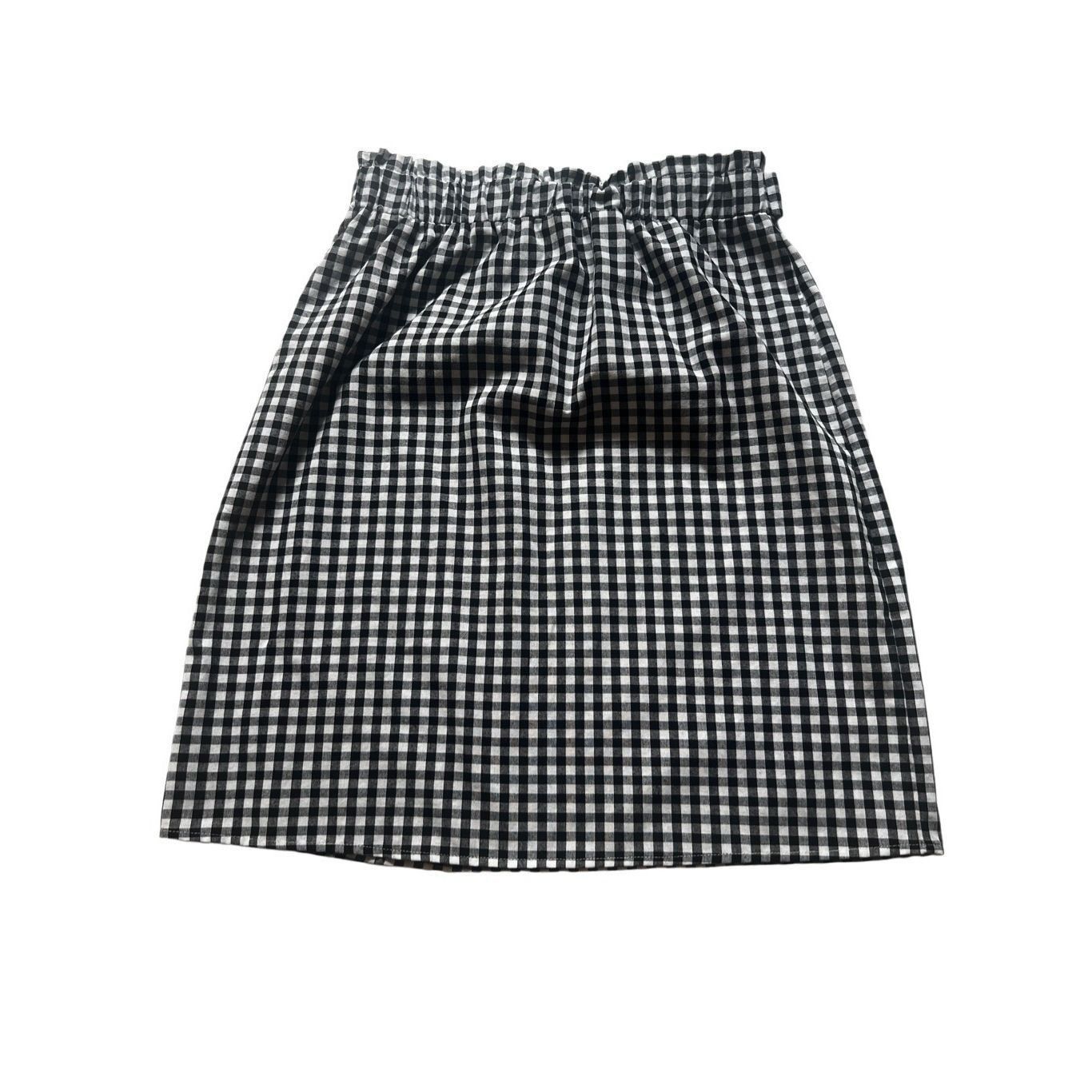 Shein SHEIN LUNE Paperbag Waist Belted Gingham Skirt size S Size 32" / US 10 / IT 46 - 3 Thumbnail