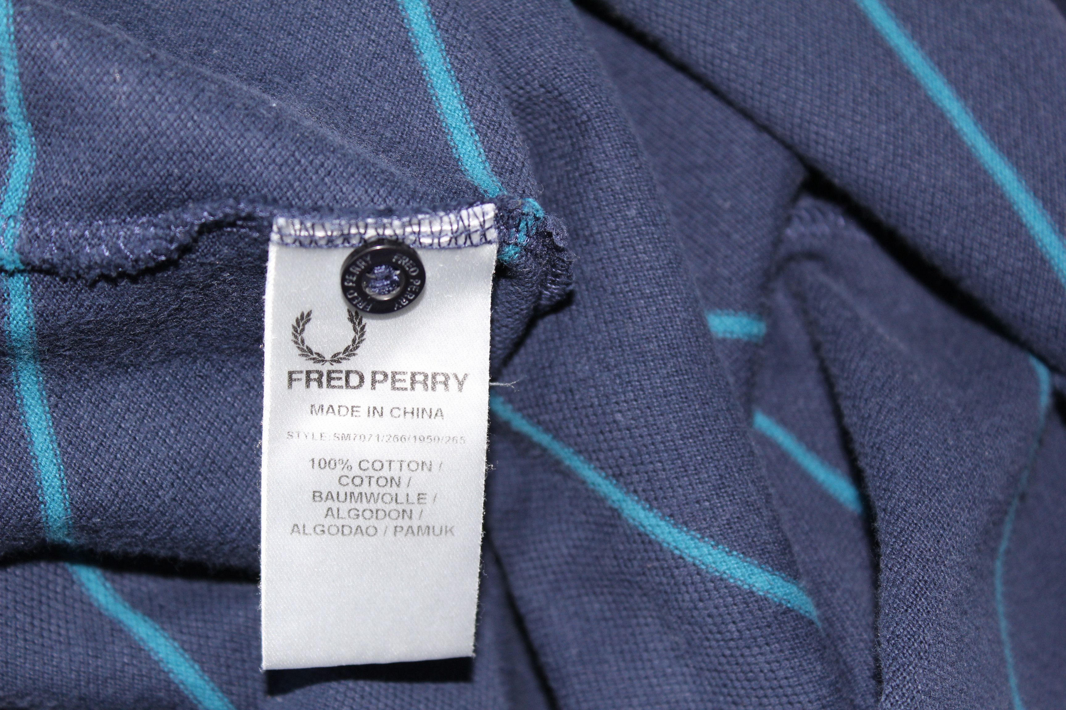 Fred Perry Fred Perry Short Sleeve Blue Polo Shirt Size US L / EU 52-54 / 3 - 10 Thumbnail
