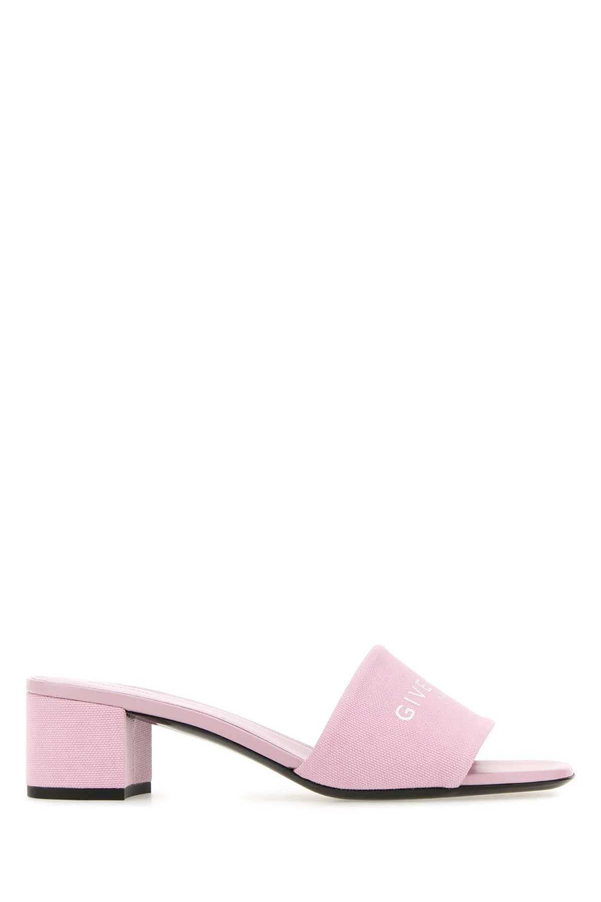 image of Givenchy Pink Canvas 4G Mule Shoess Shoes, Women's (Size 6)