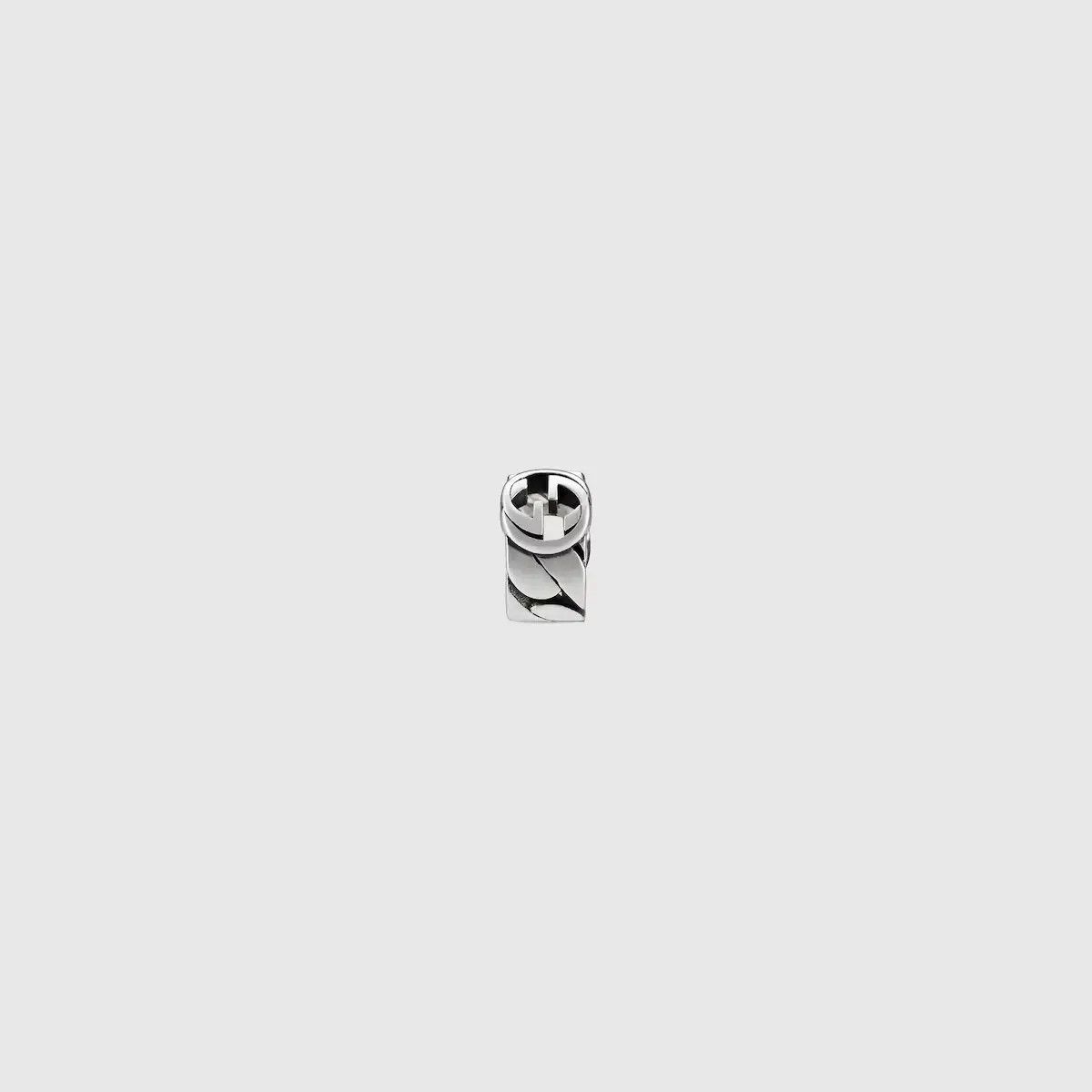 Gucci oc11z0126 Size: OS / Small Interlocking Ear Cuff In Silver Size ONE SIZE - 1 Thumbnail