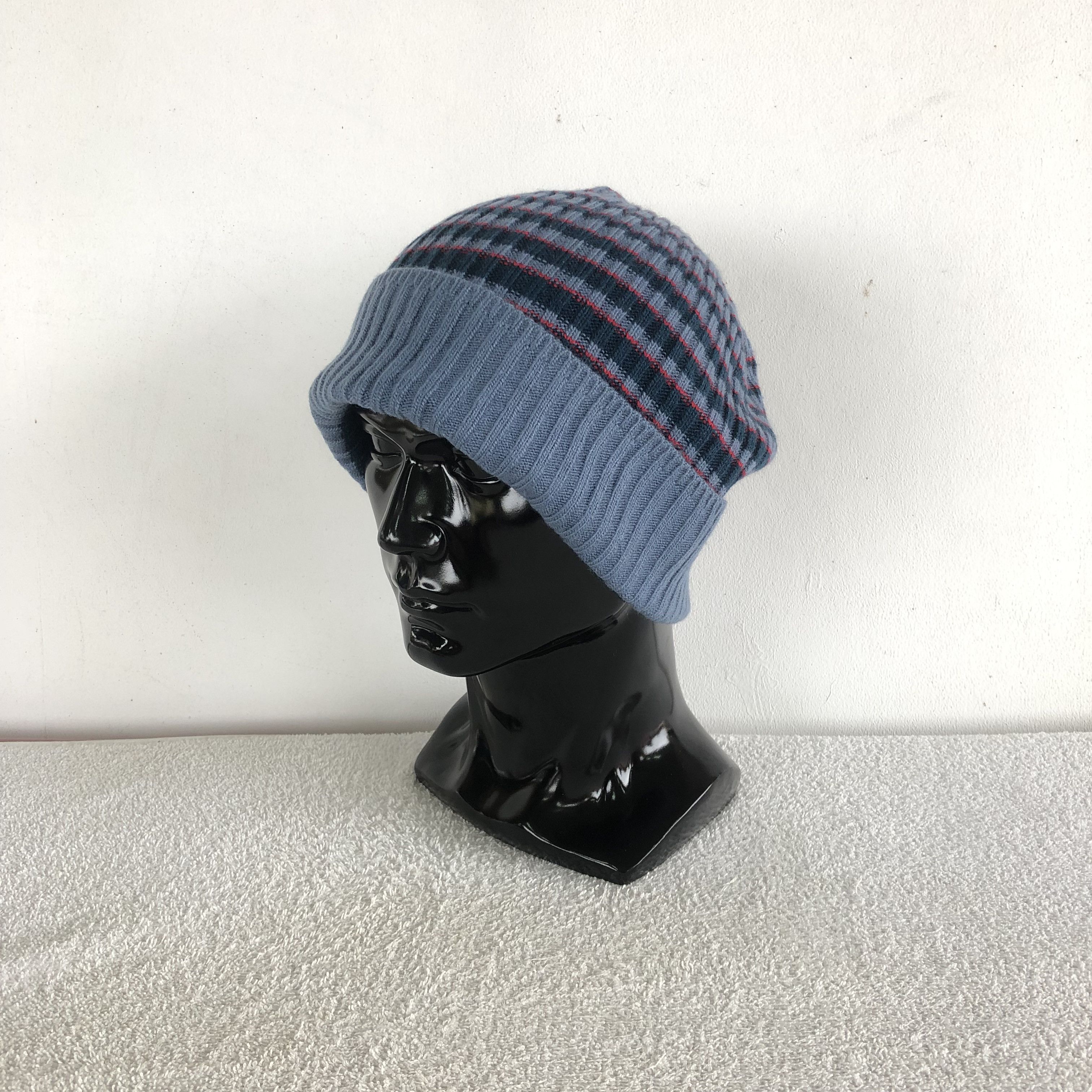 Japanese Brand Vintage 90s NONATIVE Striped Beanie Snow Caps Hats Size ONE SIZE - 1 Thumbnail