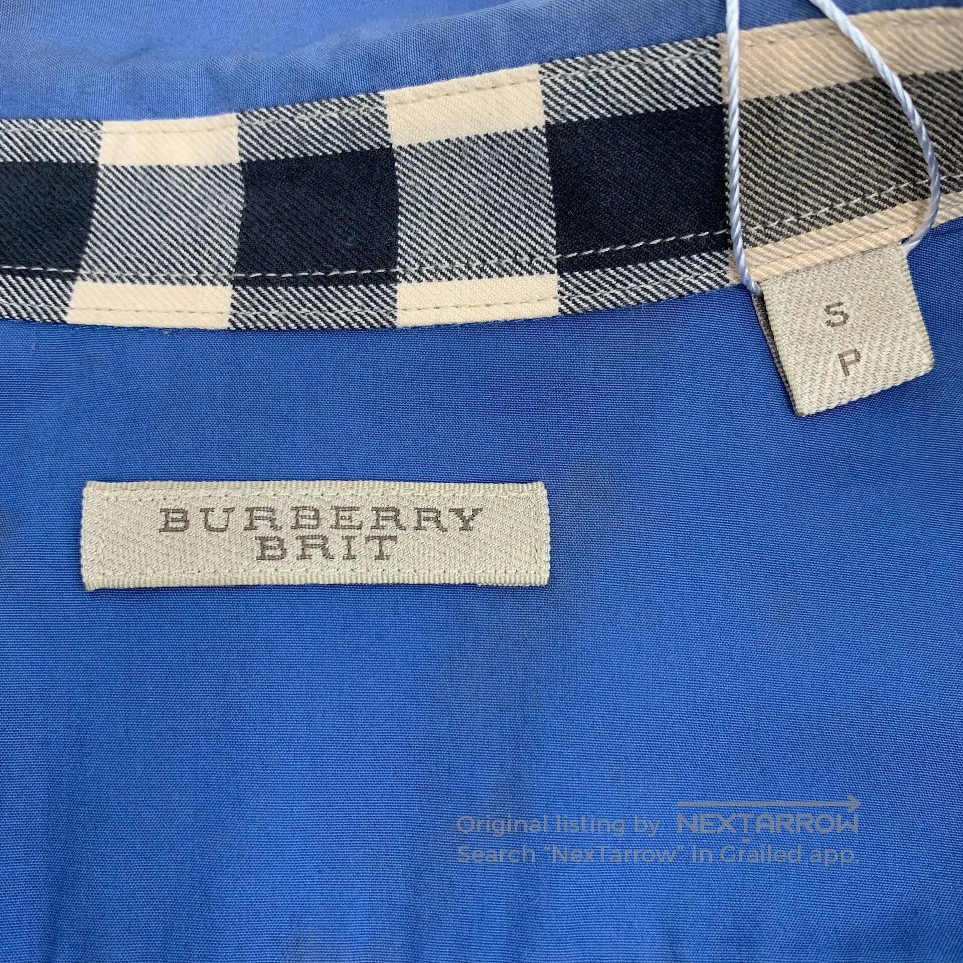 Burberry Burberry Blue war horse knight embroidery cotton lapel sin Size US S / EU 44-46 / 1 - 6 Thumbnail