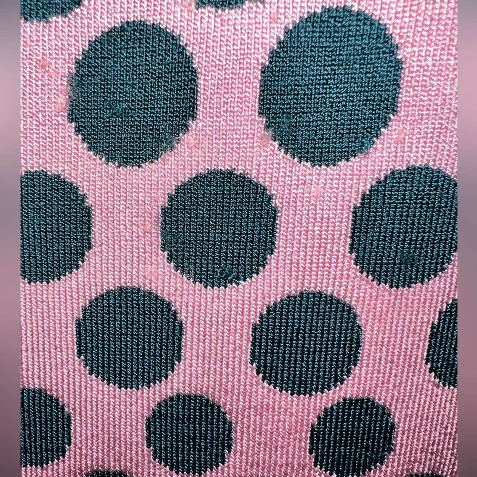 Zac Posen Zac Posen Polka Dot Knit Dress Size Medium Pink Green Size M / US 6-8 / IT 42-44 - 8 Thumbnail