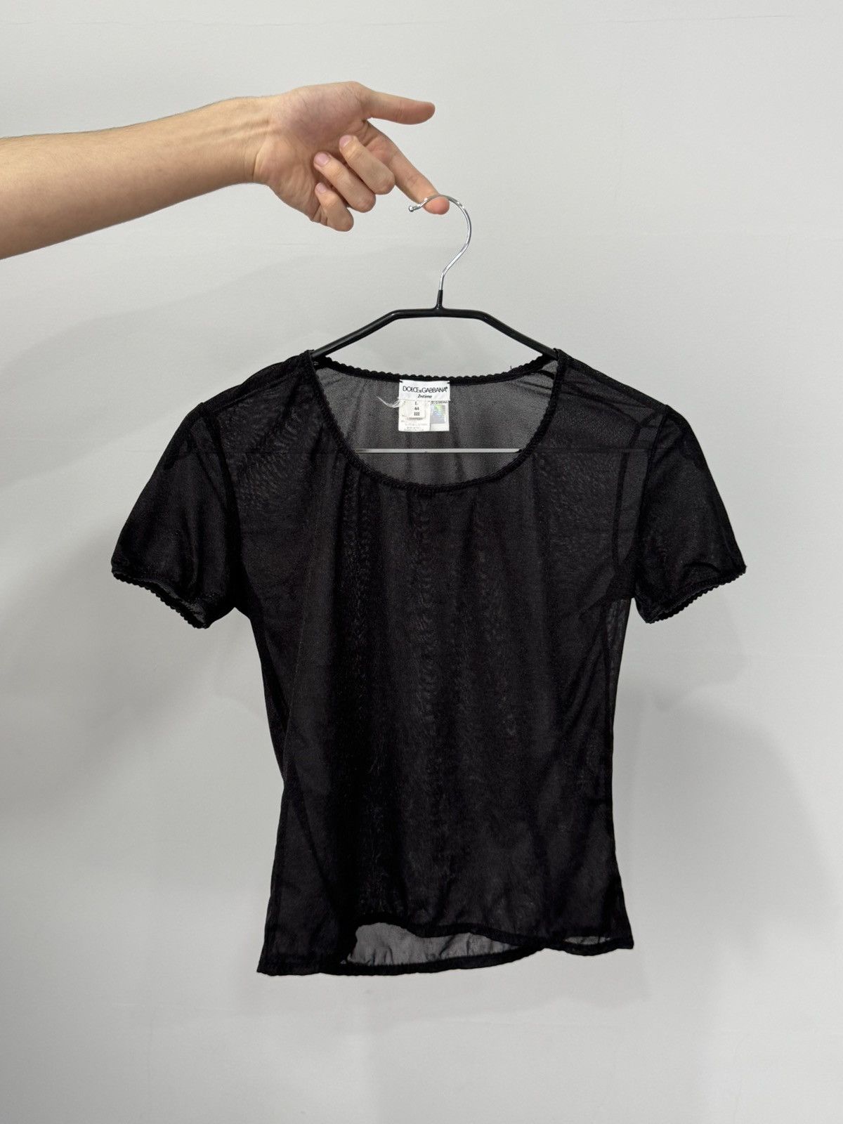 Dolce & Gabbana D&G Dolce&Gabbana Intimo Vintage 90s Sexy Mesh T