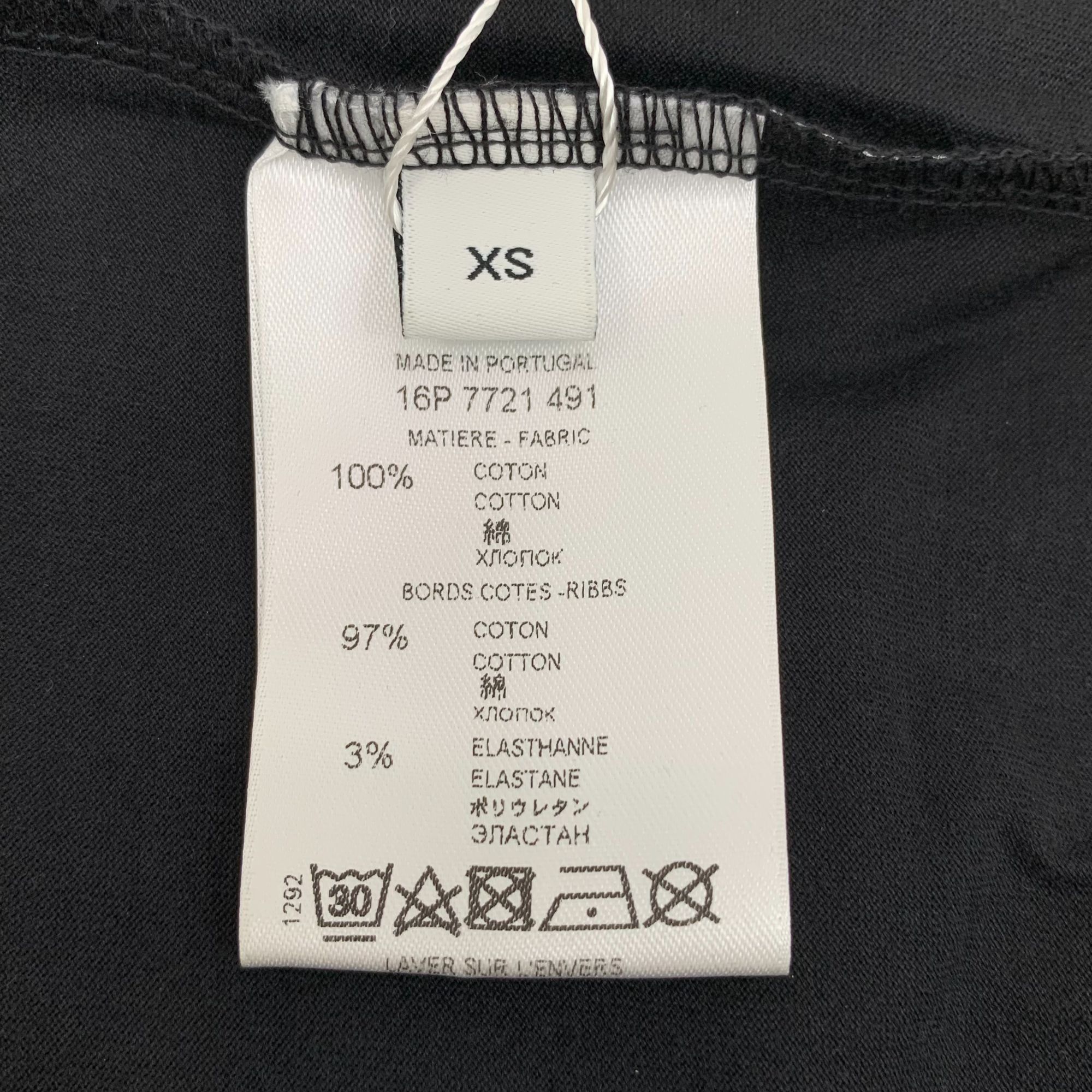 Givenchy Black & White Star Graffiti Print Cotton Round-Neck