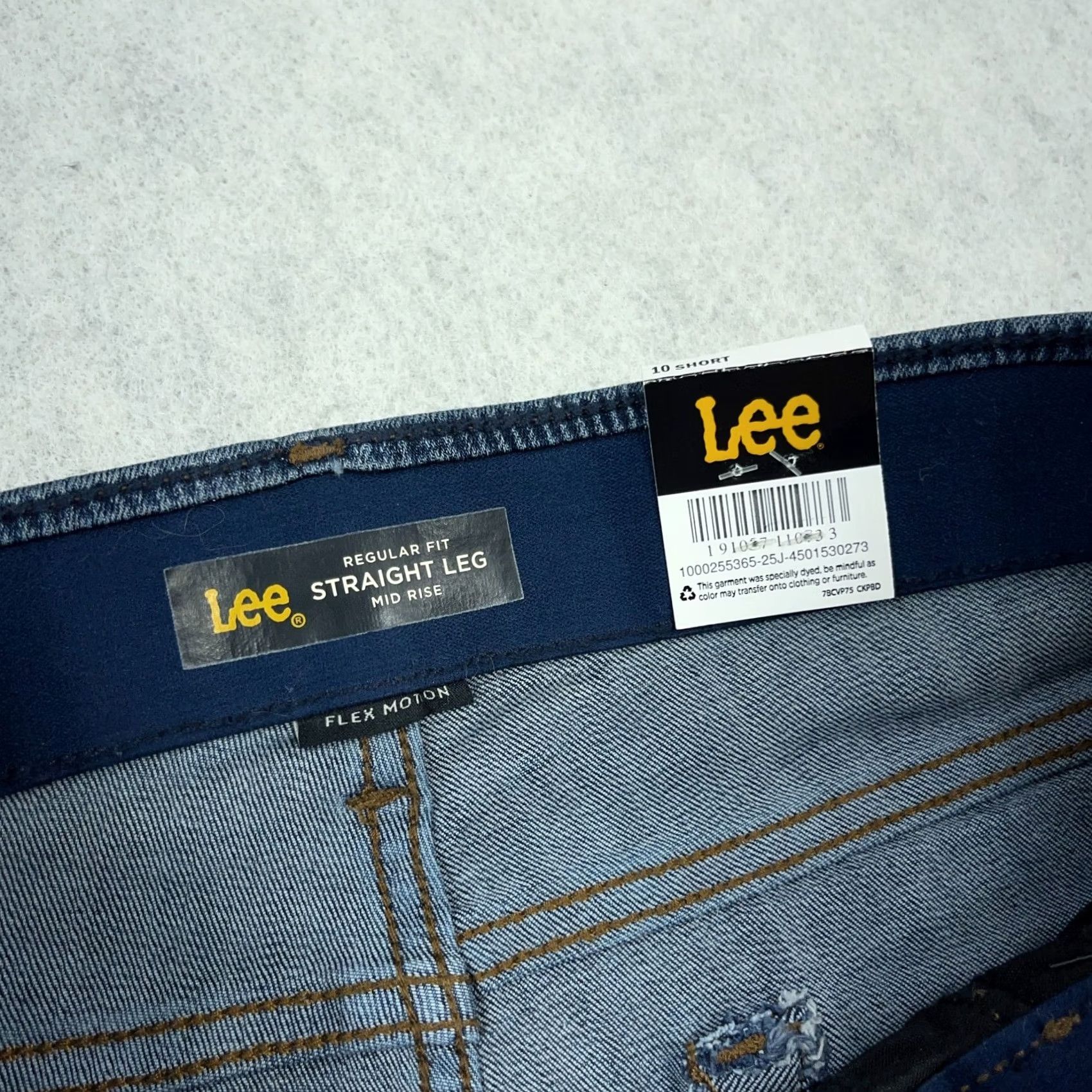 Lee Lee Jeans Women 10 Short Straight Leg Mid Rise Ultra Lux Comfort Stretch Jeans Blue 5-Pocket Denim Regular Stretch Womens 28Inseam 30Waist Vintage No Size 32" / US 10 / IT 46 - 4 Thumbnail