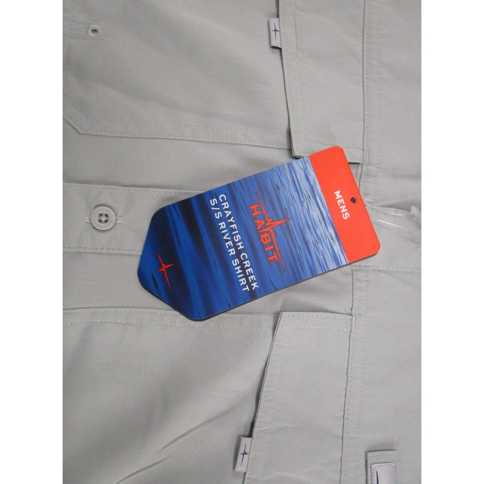 Habitat Habit Crayfish Creek Shirt Men’s M S/S Plaid Outdoor Button-Up Short Sleeve Gray NWT Vintage: No Size US M / EU 48-50 / 2 - 2 Thumbnail